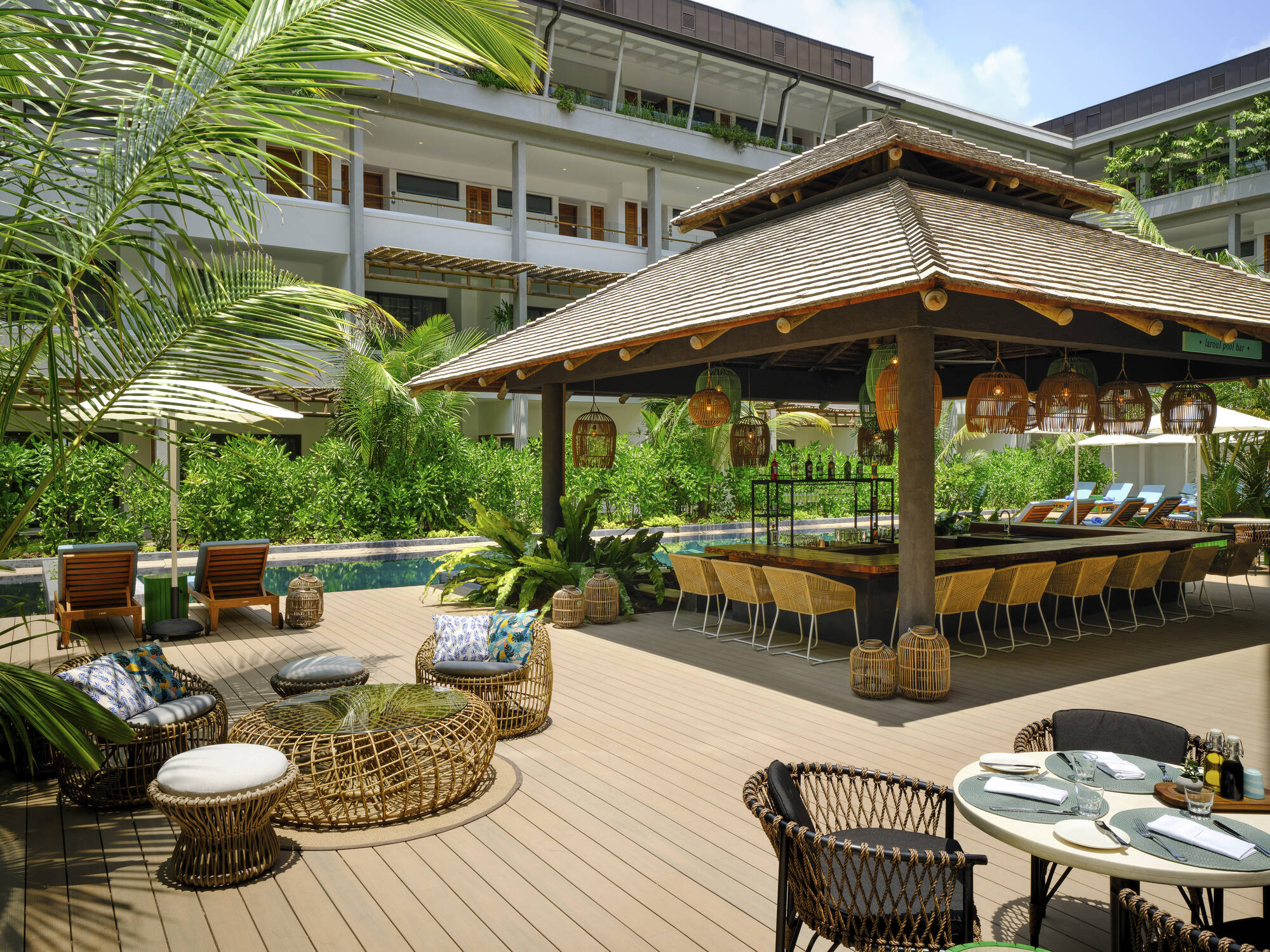 Laïla, A Marriott Tribute Portfolio Resort in Mahé:  Laïla Resort Seychelles Poolbar