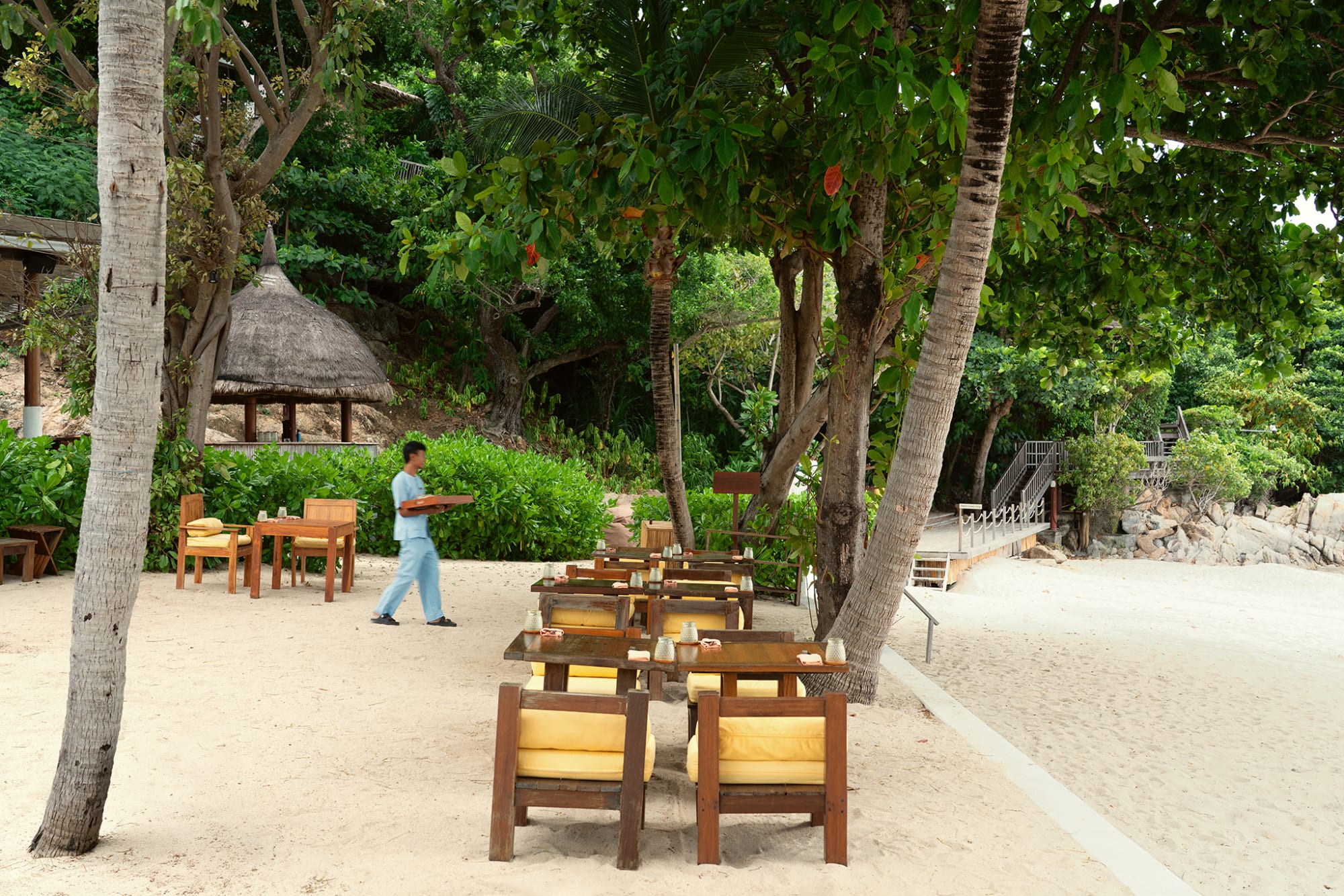 Six Senses Samui in Ko Samui: Six Senses Samui - Drift at the Beach Dining area