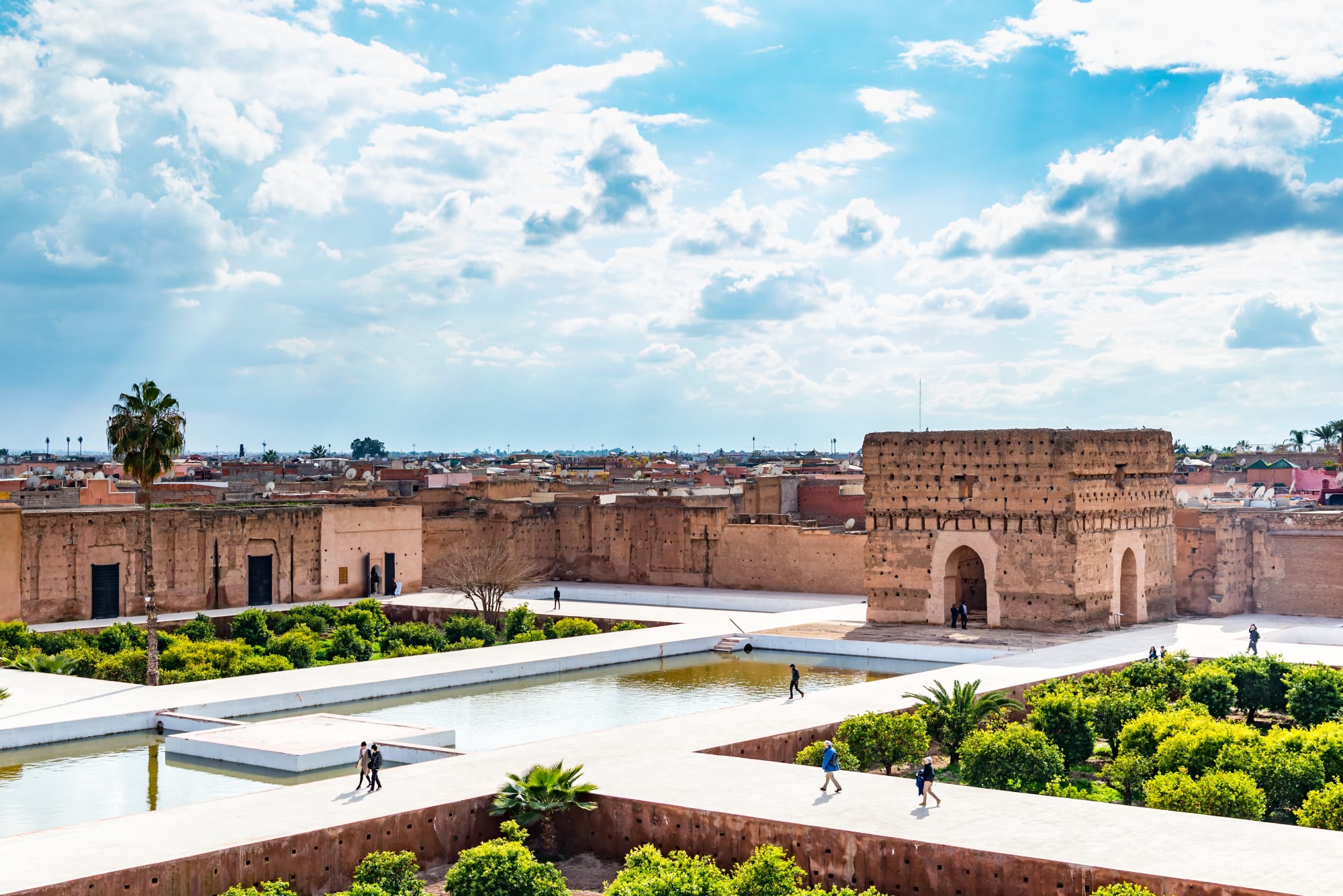 Genussmomente im Königreich ab Casablanca: Marokko Marrakesch El Badi Palast