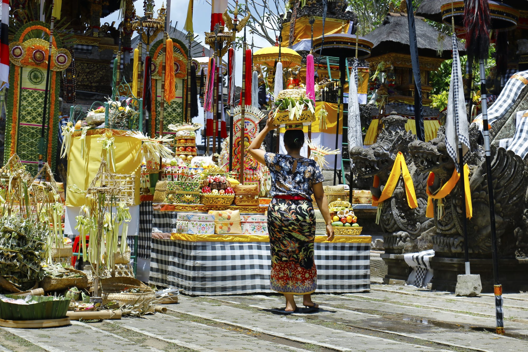 Bali mal anders ab Süd-Bali: Indonesien Bali Tempel Zeremonie