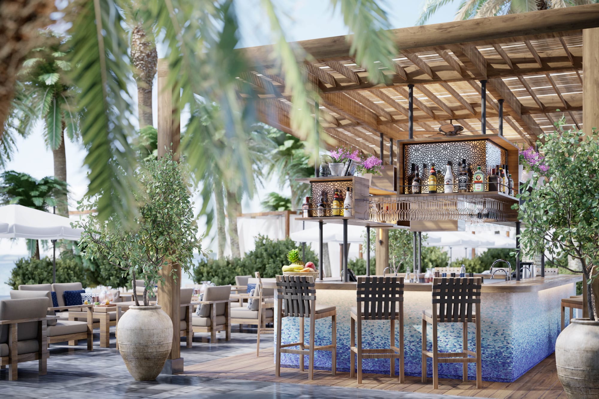 Mandarin Oriental Muscat: Poolbar