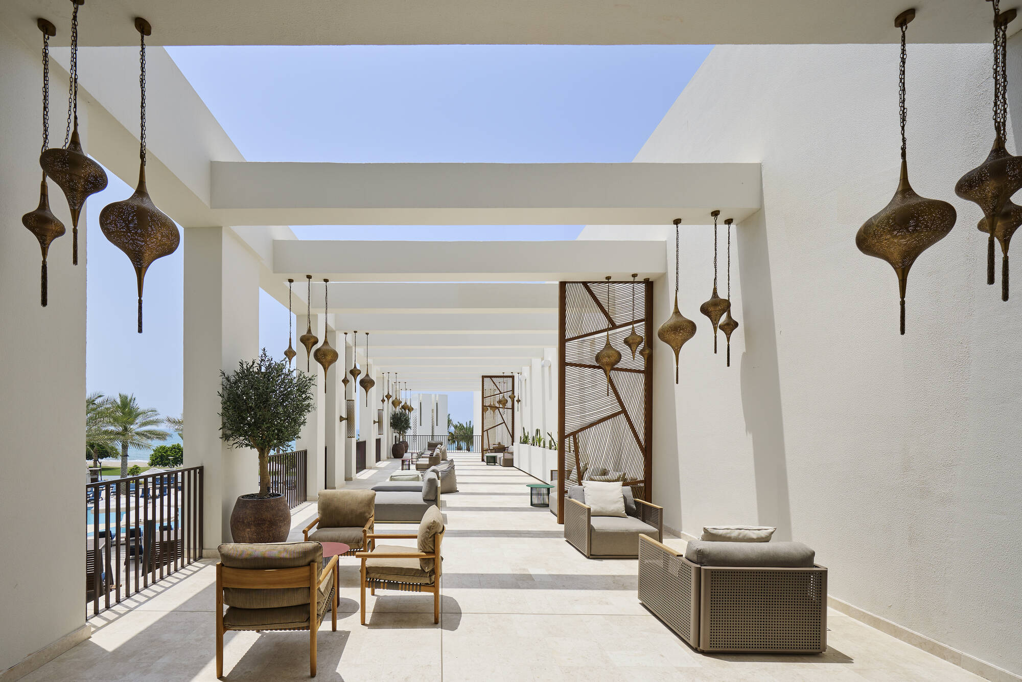 Mandarin Oriental Muscat:  Spa Terrace