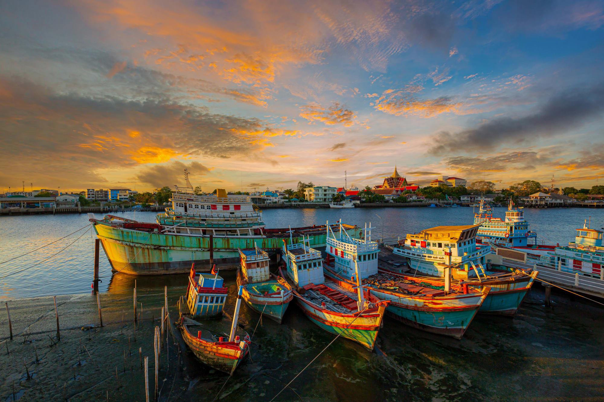 Unentdecktes Thailand per Boot & Rad ab Bangkok: Thailand Rayong Pak Nam Fischerdorf