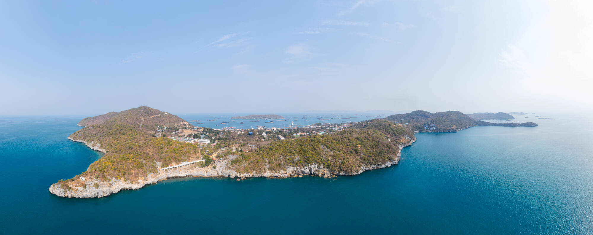 Unentdecktes Thailand per Boot & Rad ab Bangkok: Thailand Chonburi Ko Si Chang Aerial