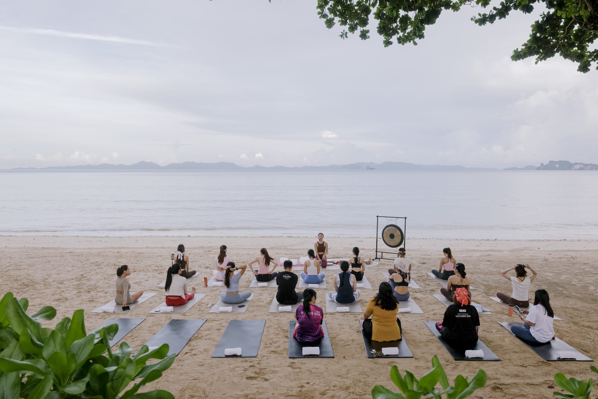 Varana Hotel in Krabi:  Beach Yoga