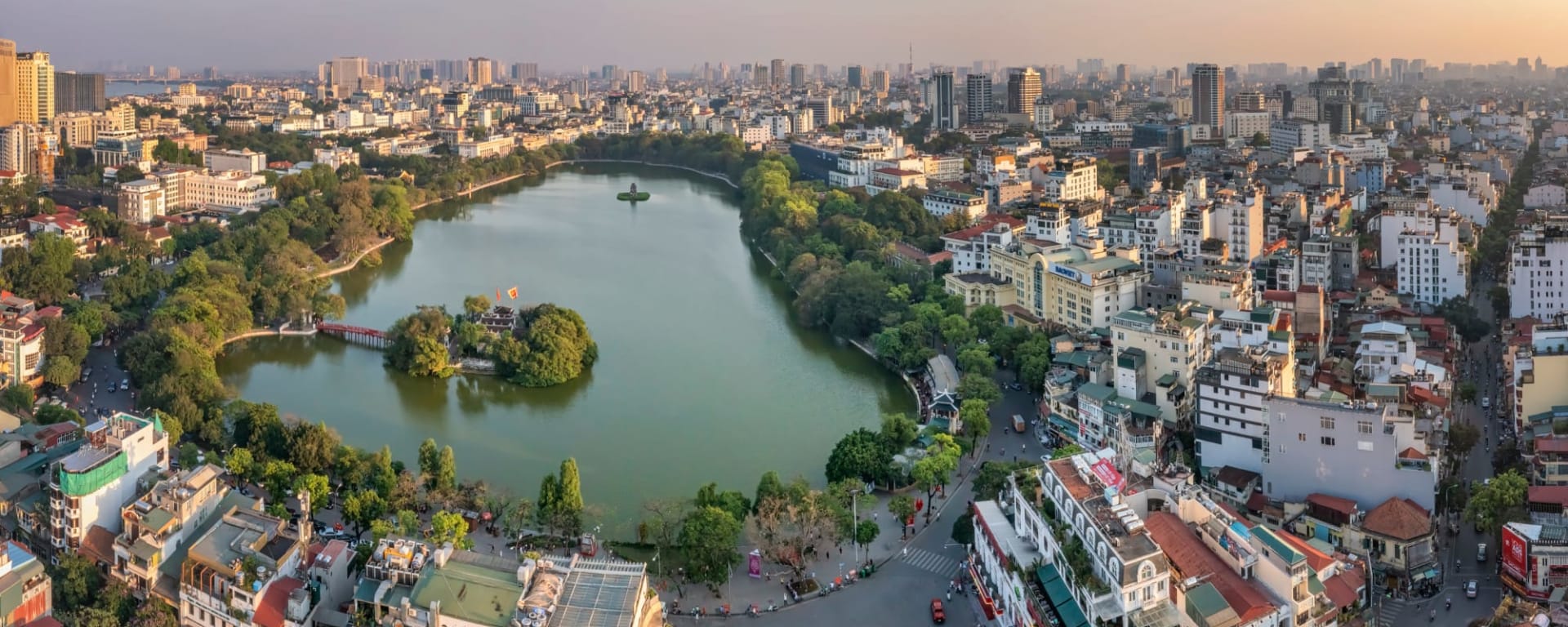 Familienabenteuer Vietnam ab Hanoi: Vietnam Hanoi Hoan Kiem See