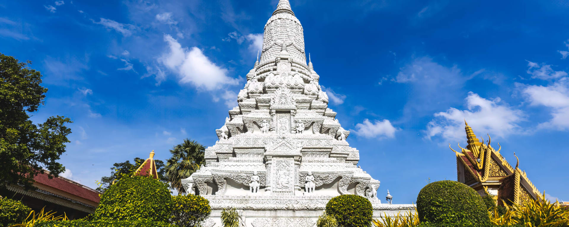 Stadtrundfahrt Phnom Penh, DE, Halbtägig: Kambodscha Phnom Penh Silberpagode