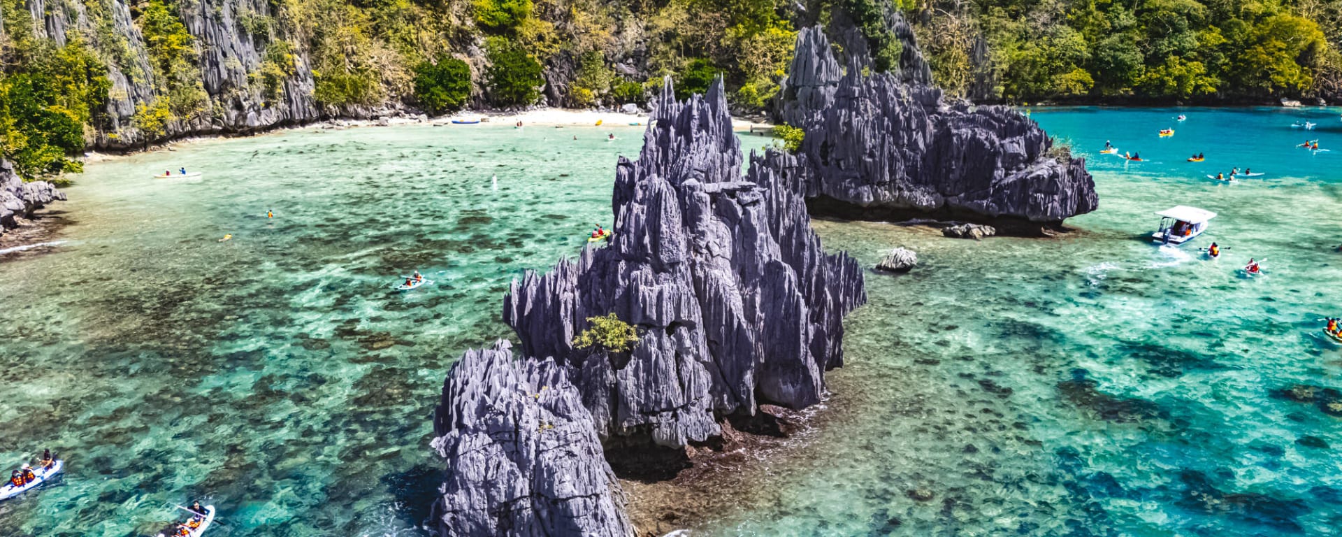 Inselhüpfen rund um El Nido, EN, privat in Palawan: Philippinen Palawan Cadlao Lagoon