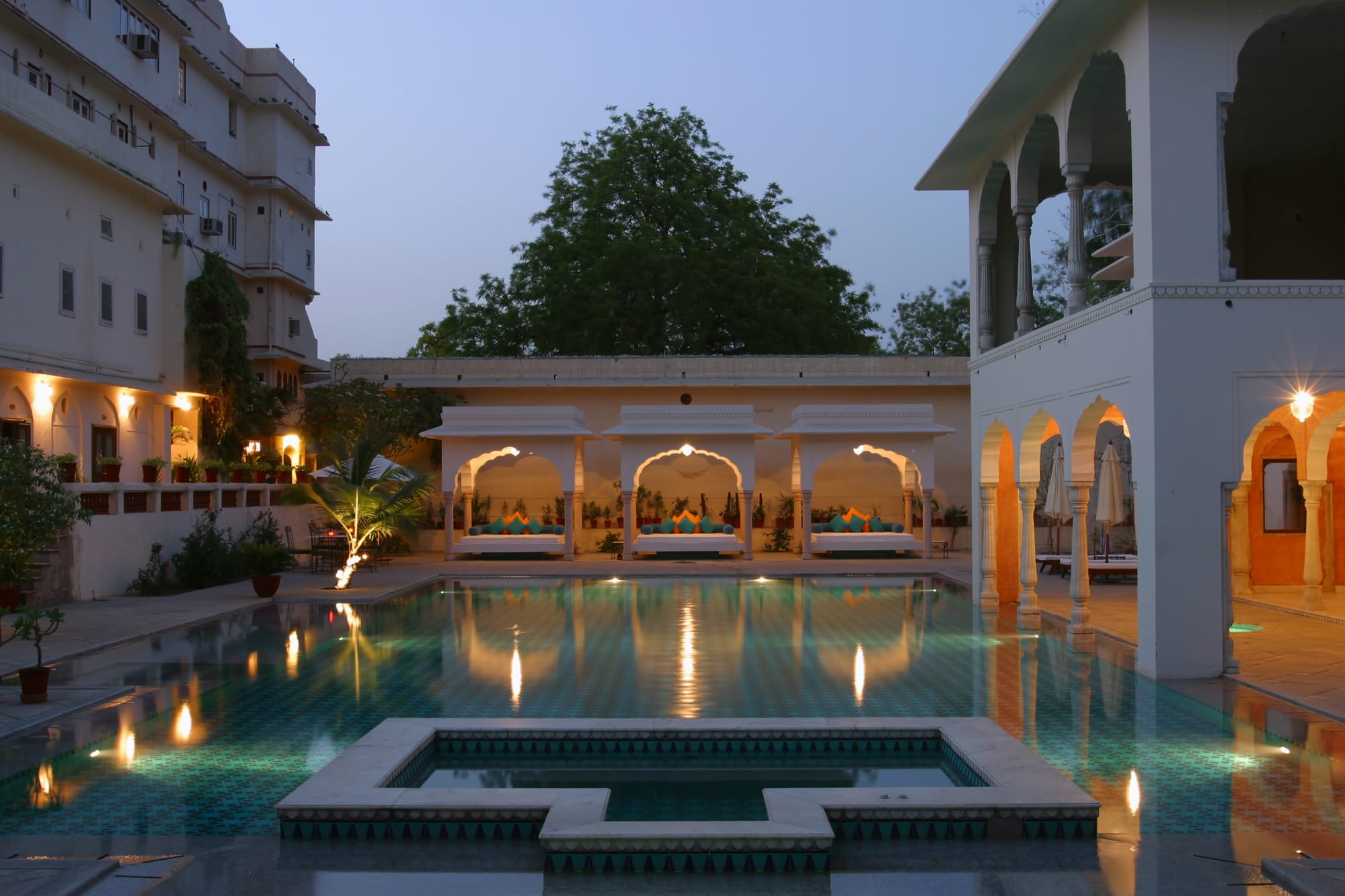 Samode Haveli in Jaipur & Umgebung: Indien Jaipur Samode Haveli Pool