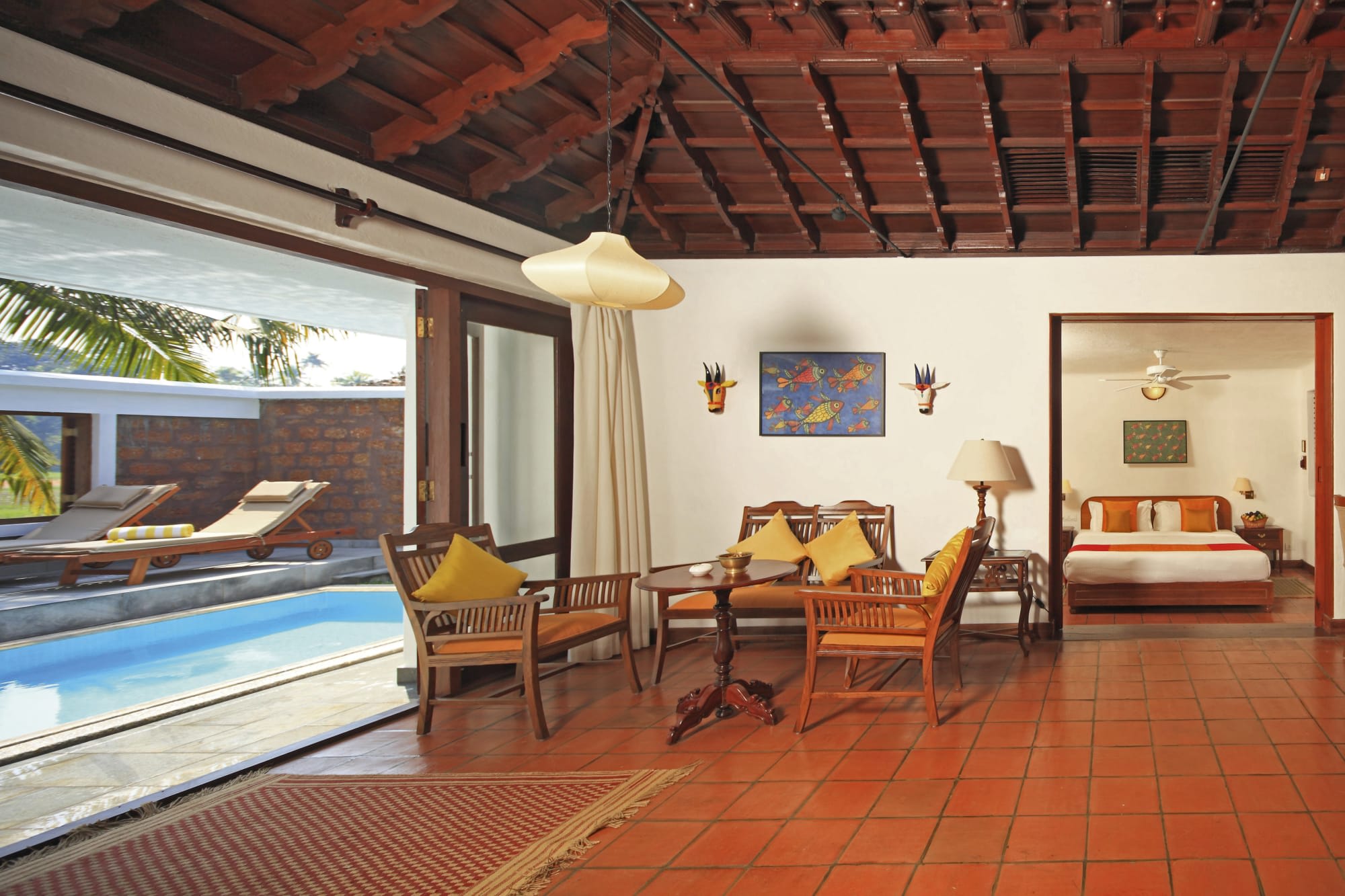 Coconut Lagoon in Kerala | Malabarküste | Kochi: Indien Coconut Lagoon Resort Wohnbeispiel