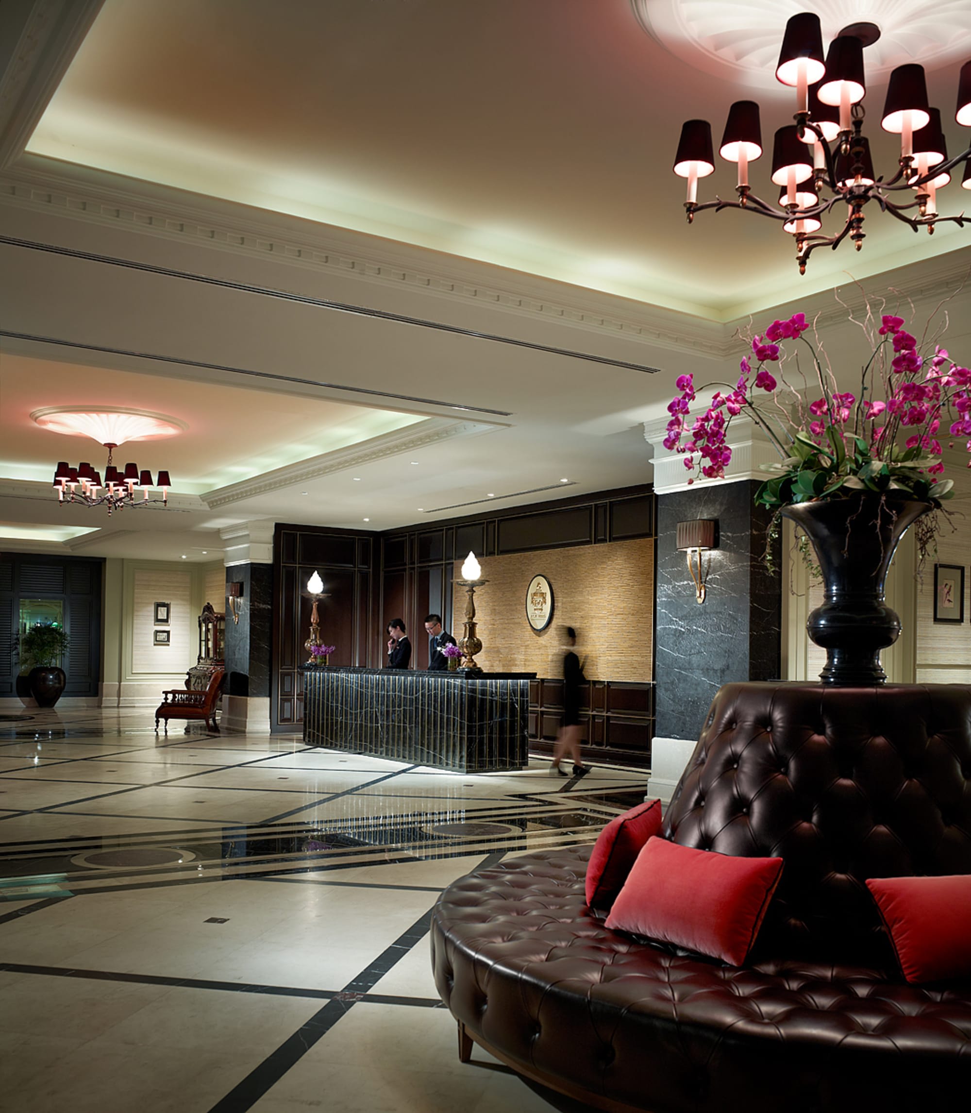 Eastern & Oriental Hotel in Penang: Eastern and Oriental Hotel - Rezeption