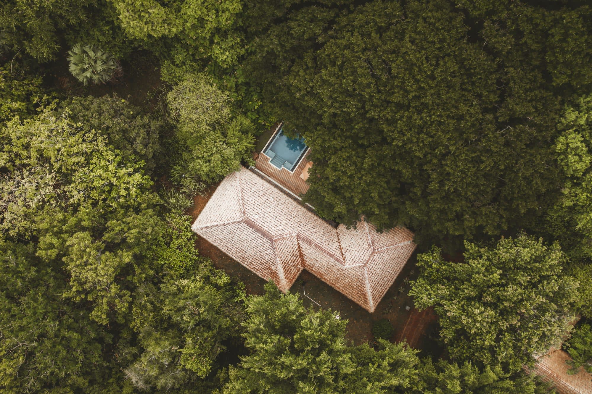 Uga Ulagalla in Anuradhapura: Uga Ulagalla Deluxe Villa Luftaufnahme