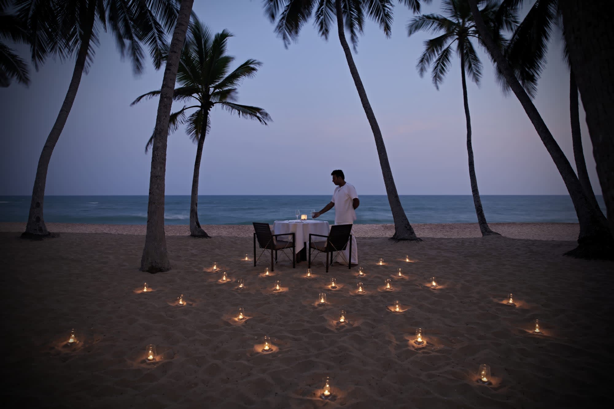 Amanwella in Südküste: Sri Lanka Amanwella Dinner am Srrand