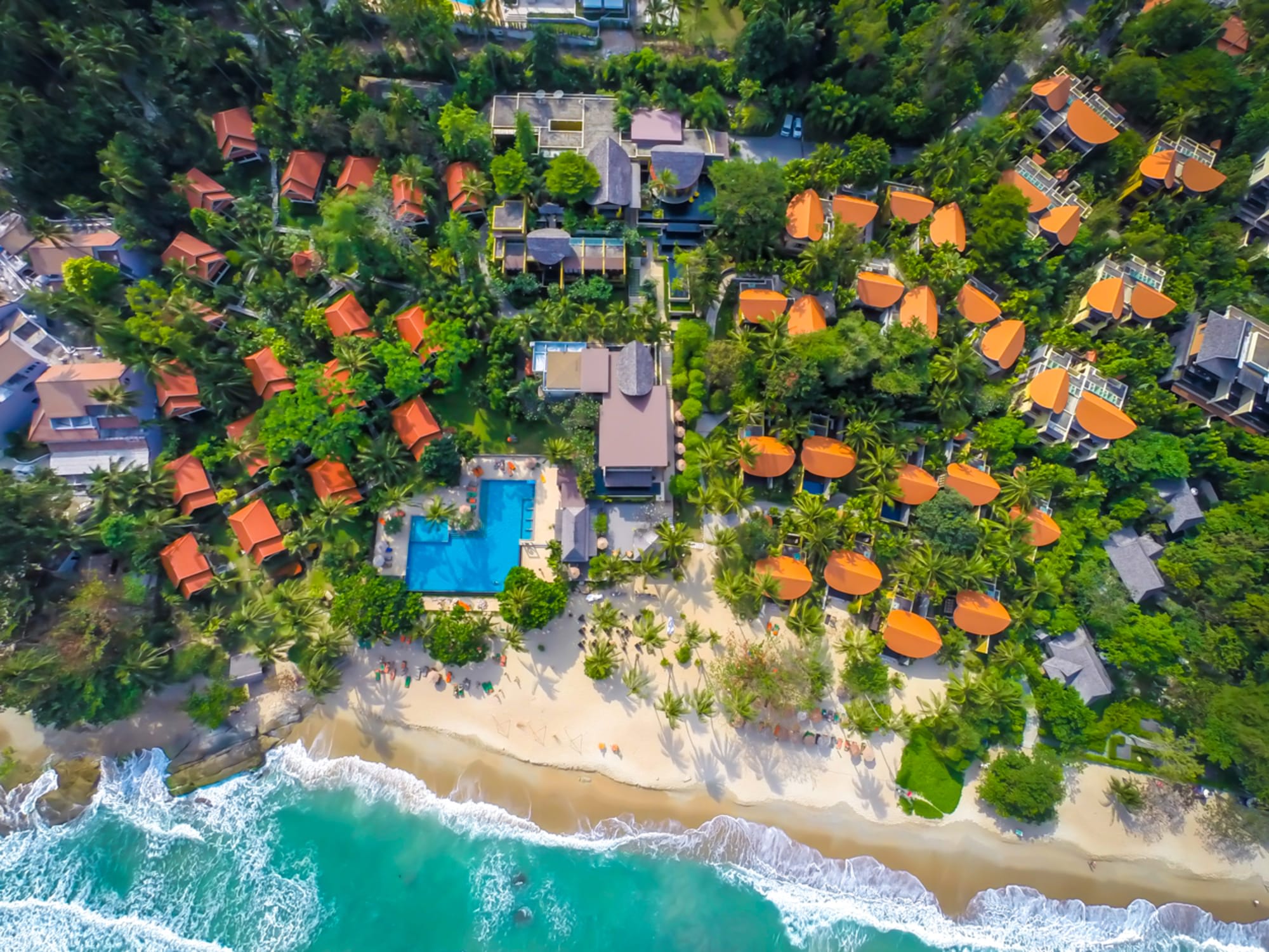 New Star Beach Resort Ko Samui: Ko Samui New Star Beach Resort - Luftaufnahme