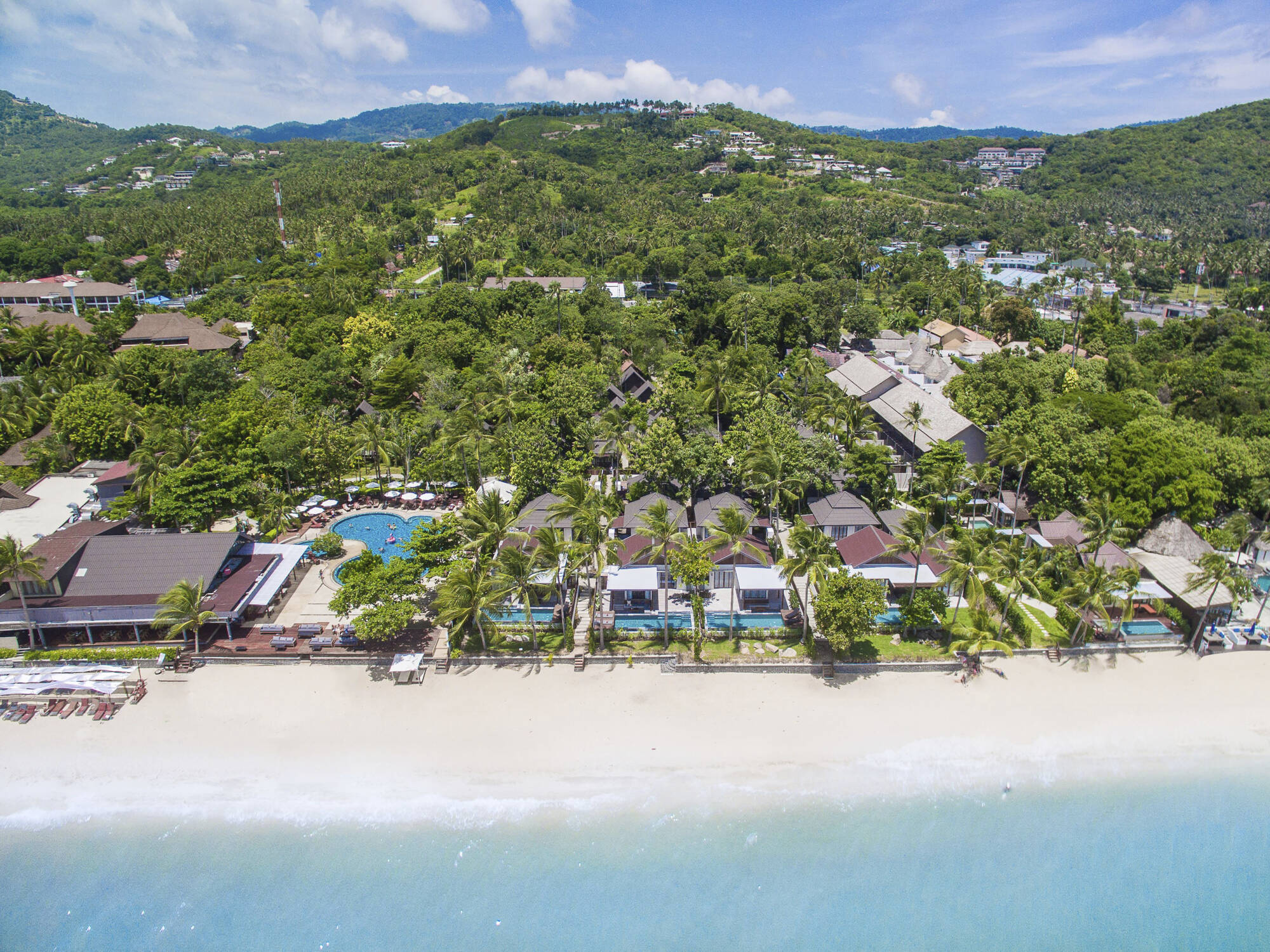 NH Collection Samui Peace Resort in Ko Samui: Thailand Peace Resort Strand Luftaufnahnme
