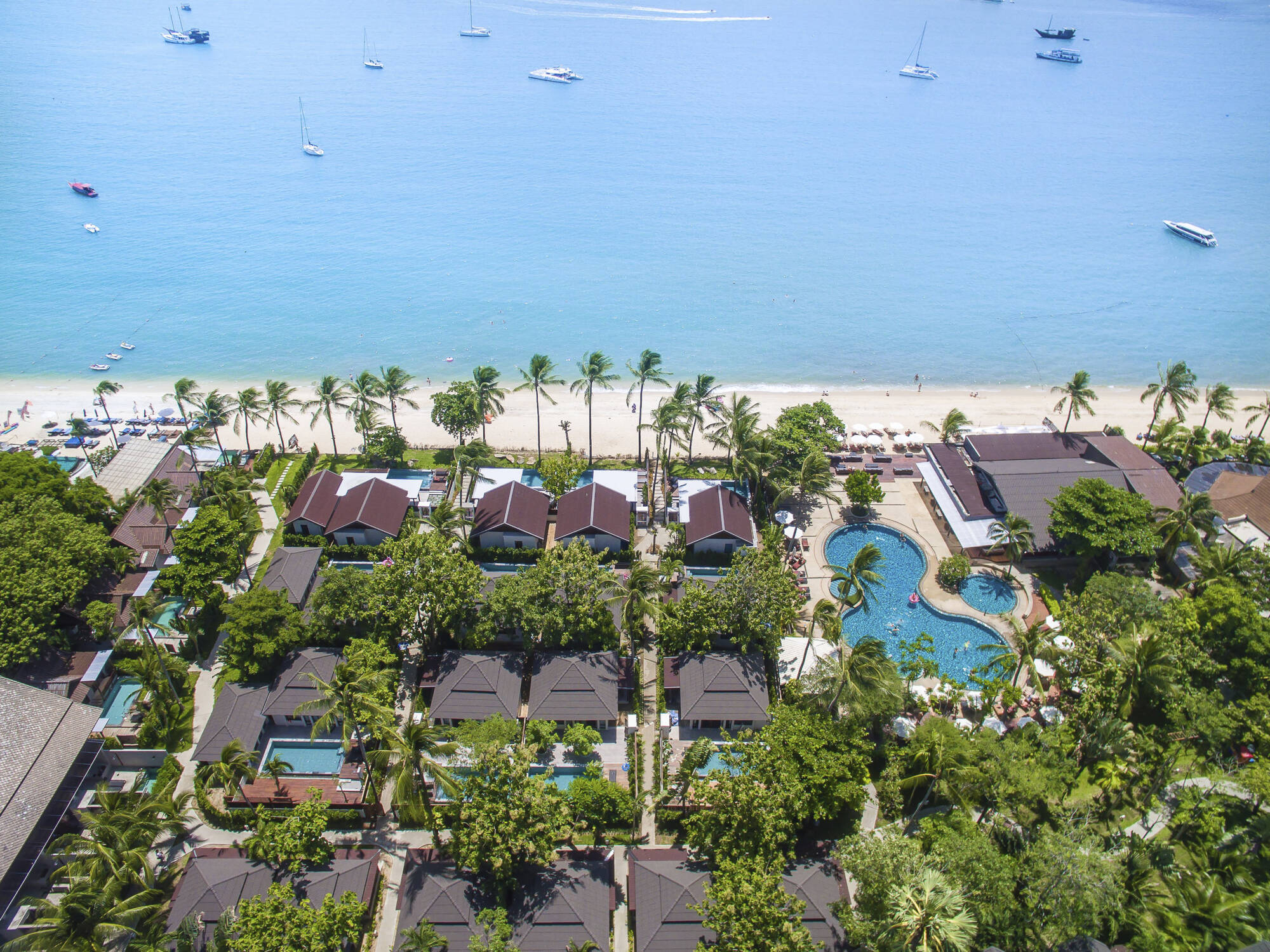 NH Collection Samui Peace Resort in Ko Samui: Thailand Peace Resort Strand Luftaufnahnme