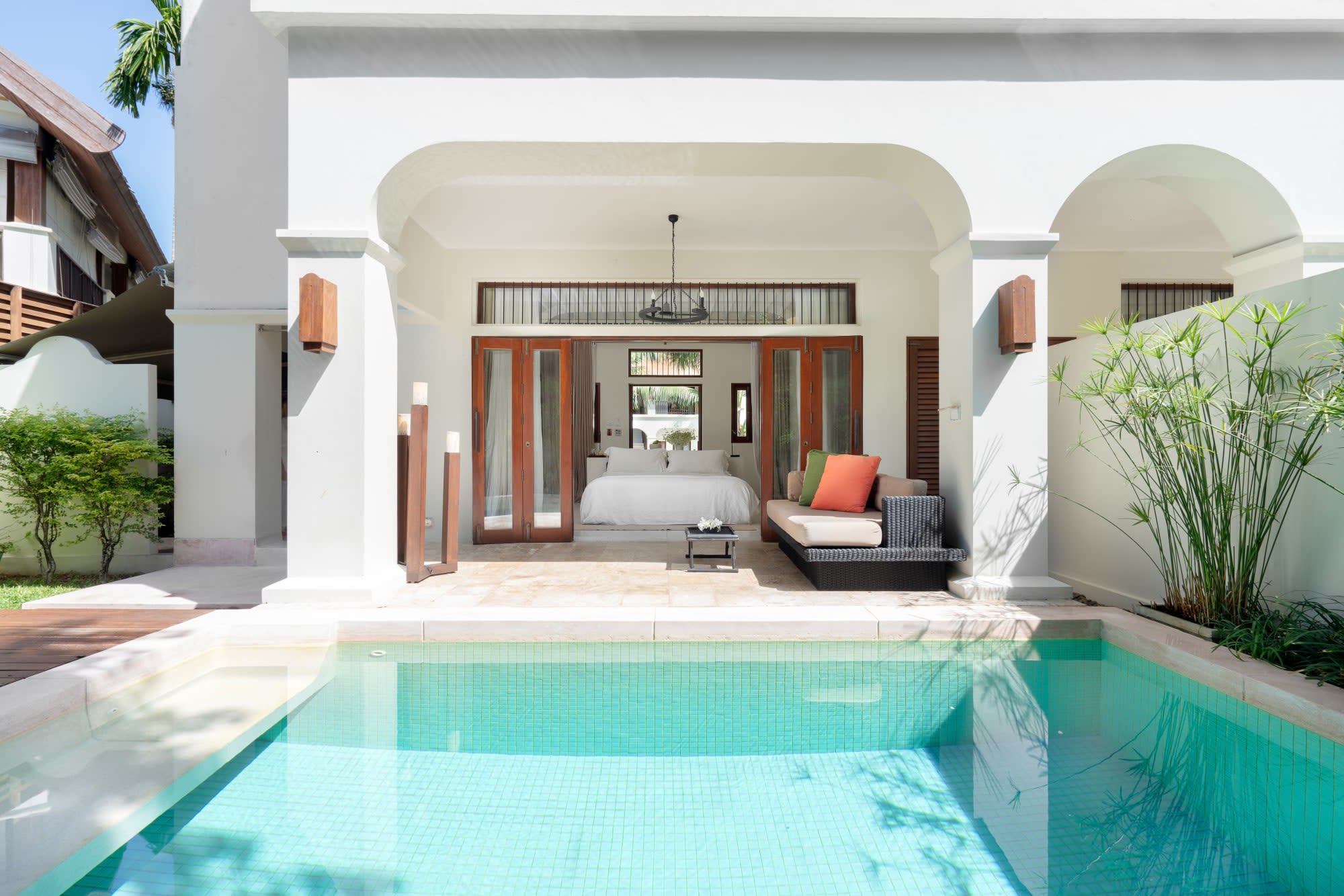 SALA Samui Choengmon Beach Resort in Ko Samui:  SALA Thailand Samui Choengmon Beach Garten Pool Villa