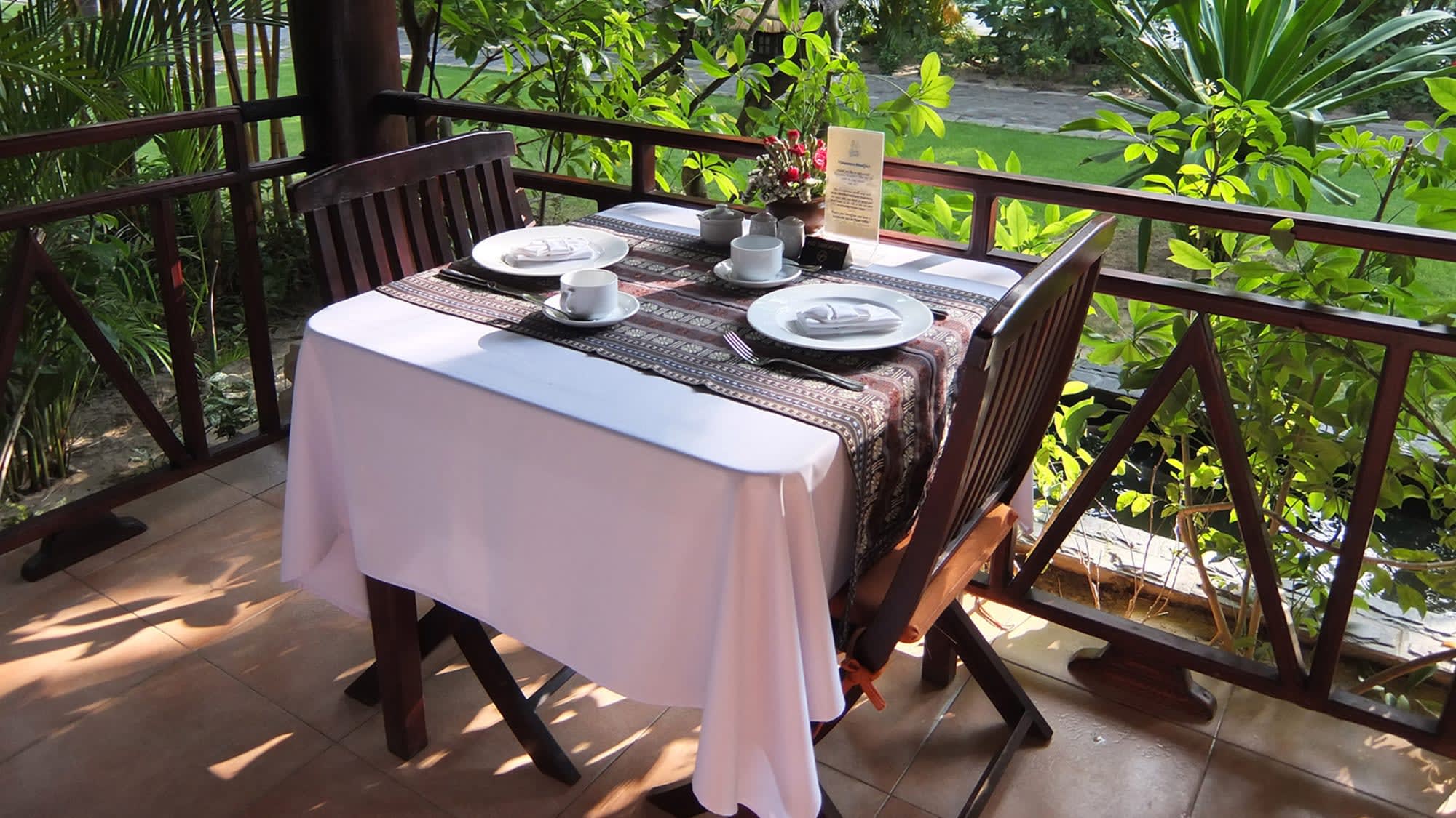 Cham Villas in Phan Thiet: Vietnam Cham Villas Restaurant Terrasse