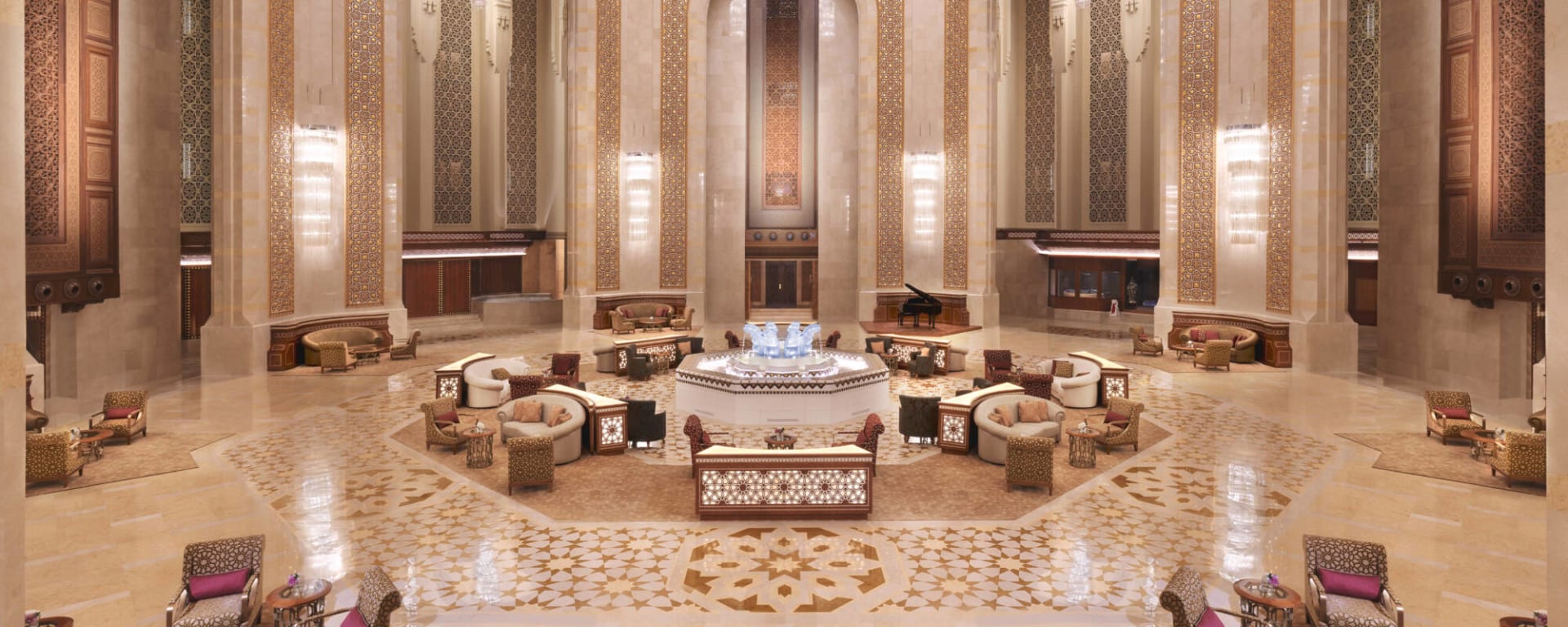 Al Bustan Palace, a Ritz-Carlton Hotel in Muscat:  Al Bustan Palace, a Ritz-Carlton Hotel Lobby Lounge