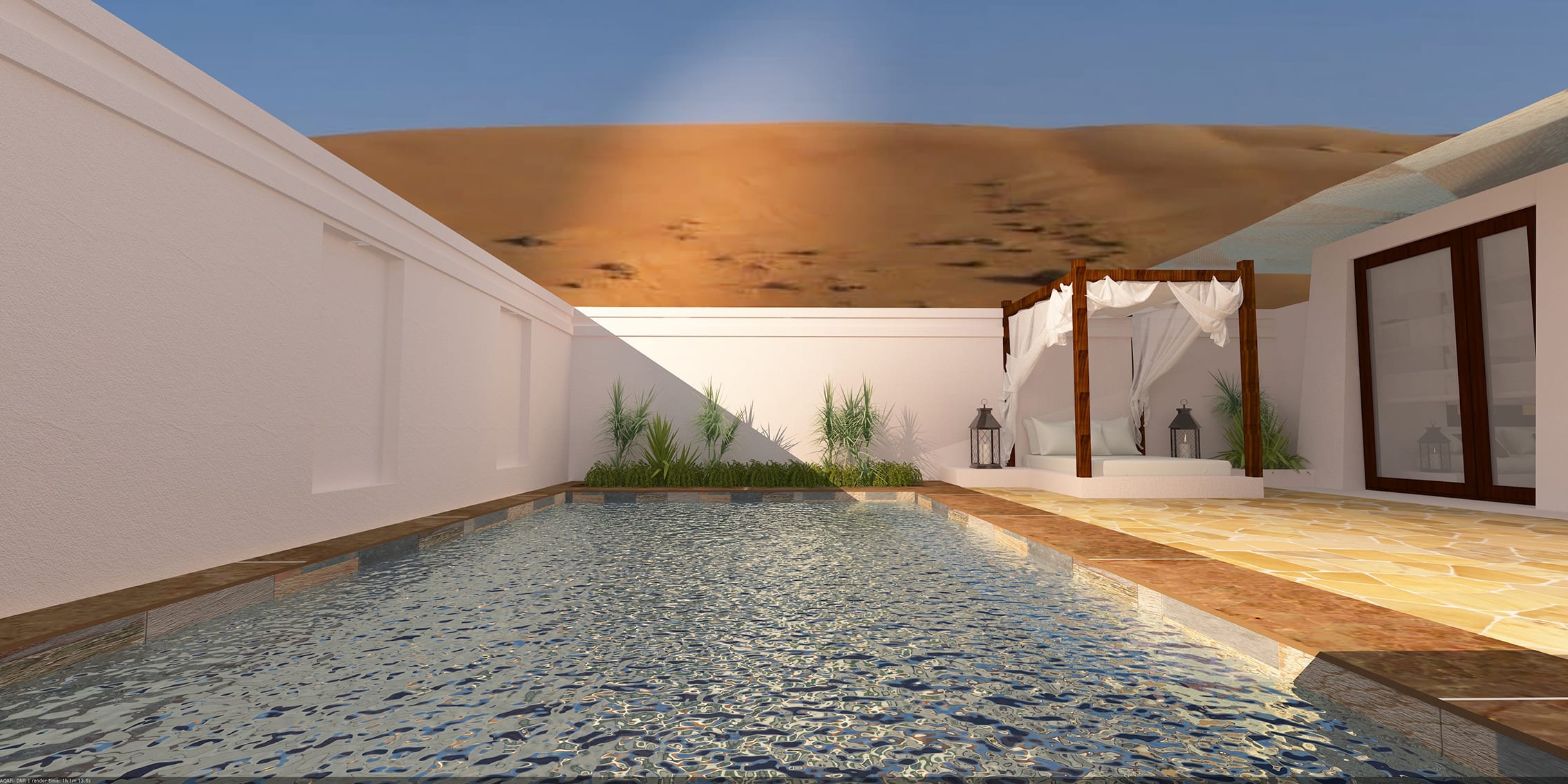 Desert Nights Resort in Wüste: Oman Desert Nights Camp Pool