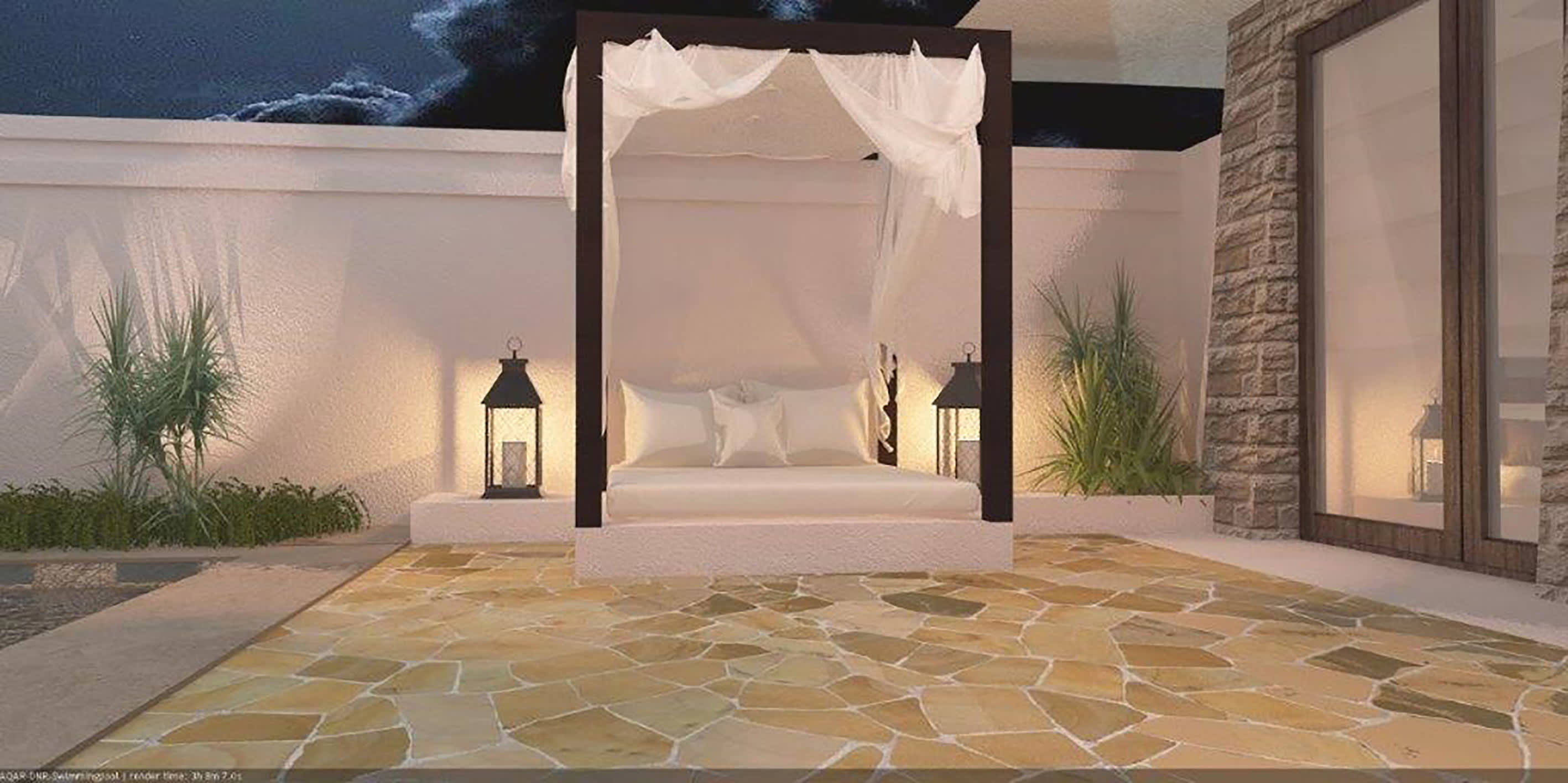 Desert Nights Resort in Wüste: Oman Desert Nights Camp Pool Villa