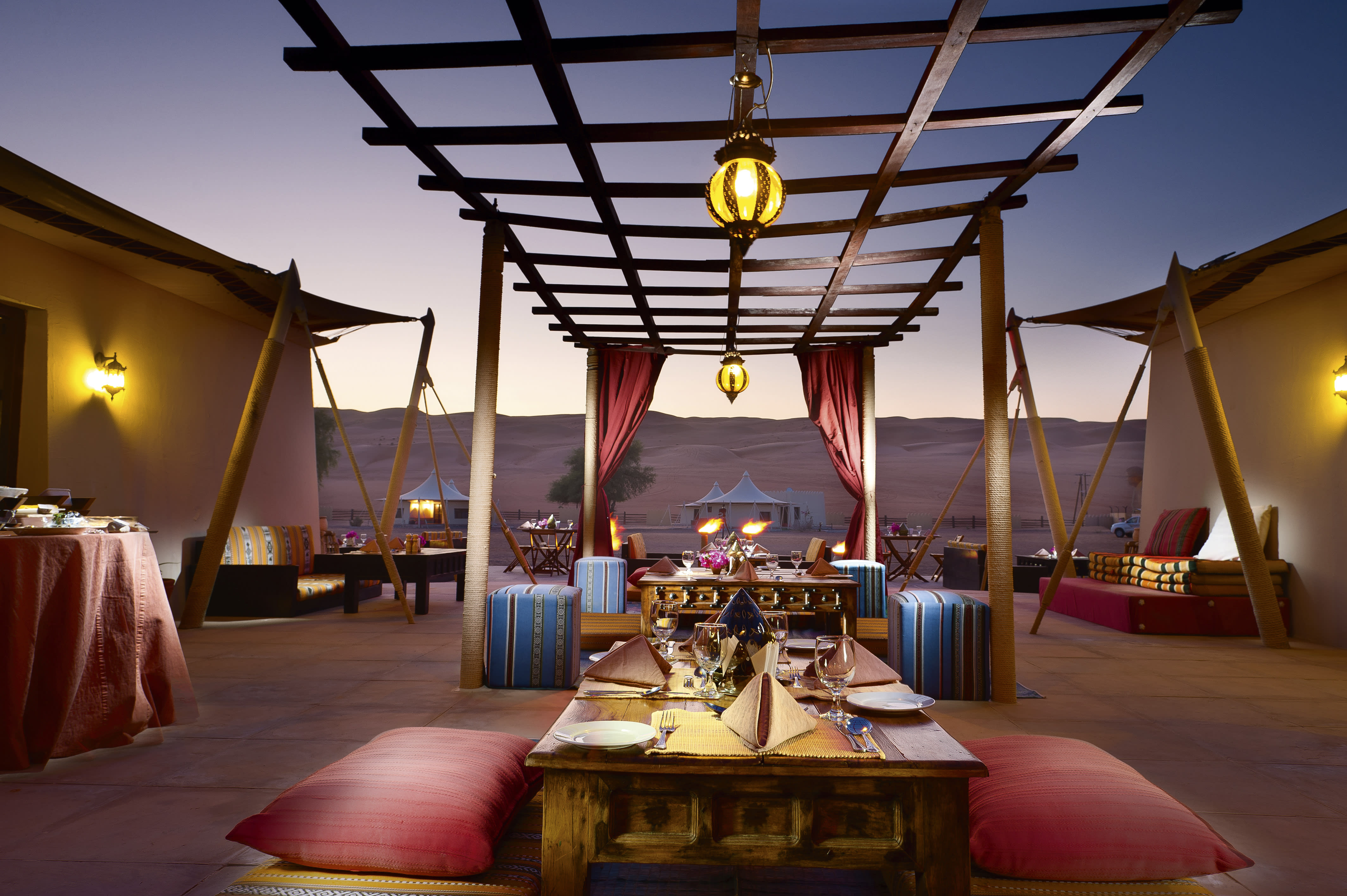 Desert Nights Resort in Wüste: Oman Desert Nights Camp Restaurant