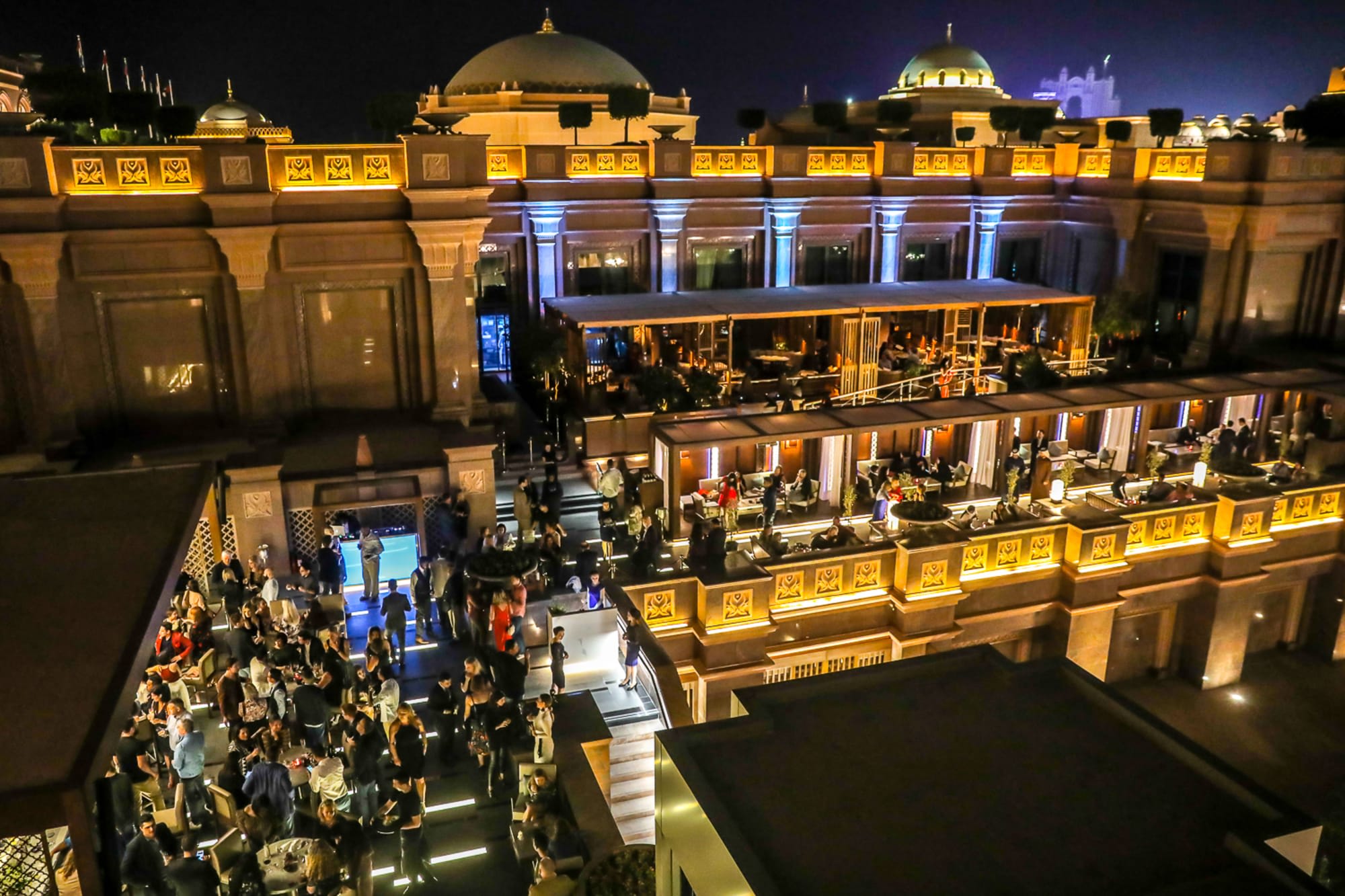 Emirates Palace in Abu Dhabi:  Emirates Palace - Hakkasan Abu Dhabi Terrace Launch