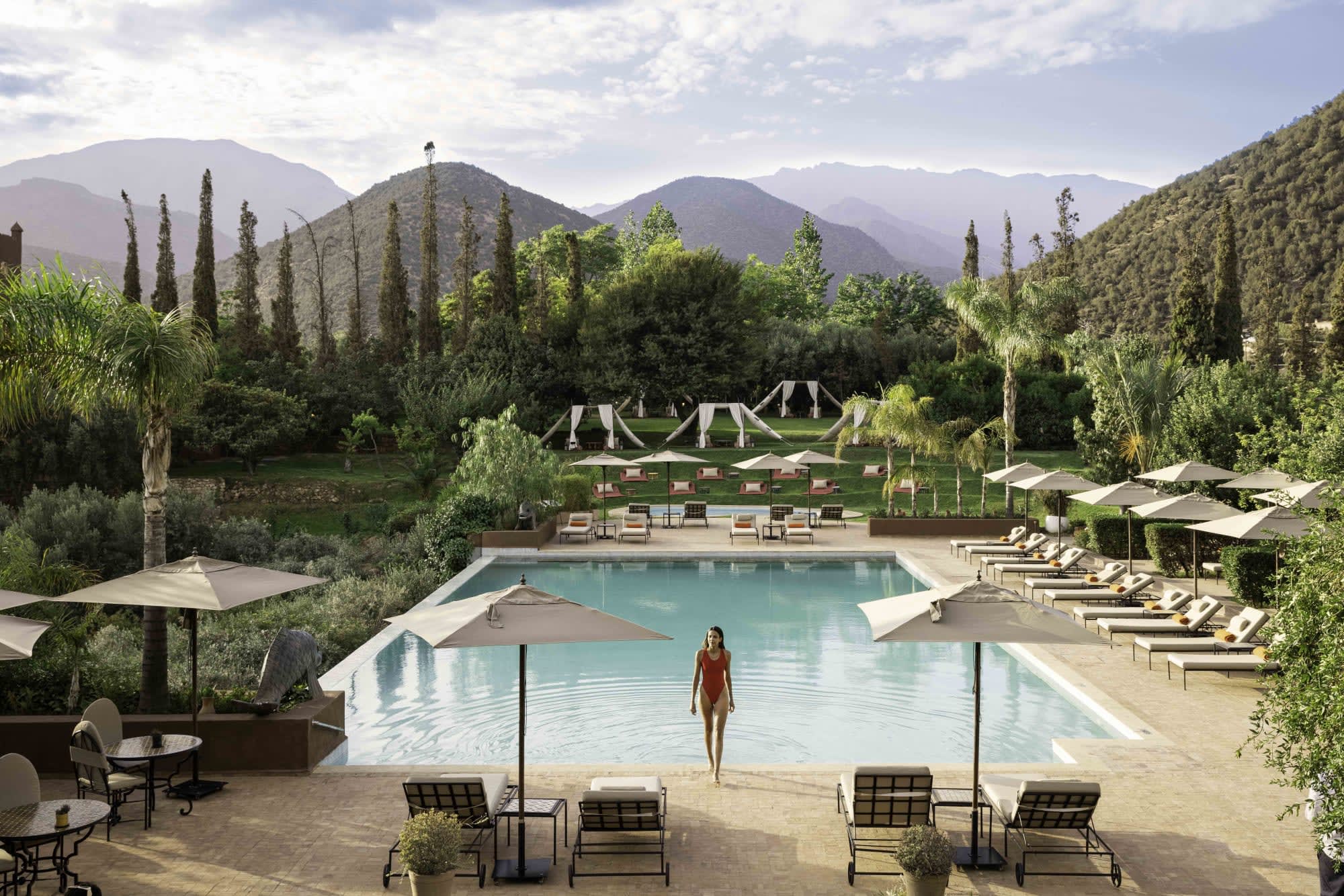 Kasbah Tamadot in Atlasgebirge: Kasbah Tamadot - Pool