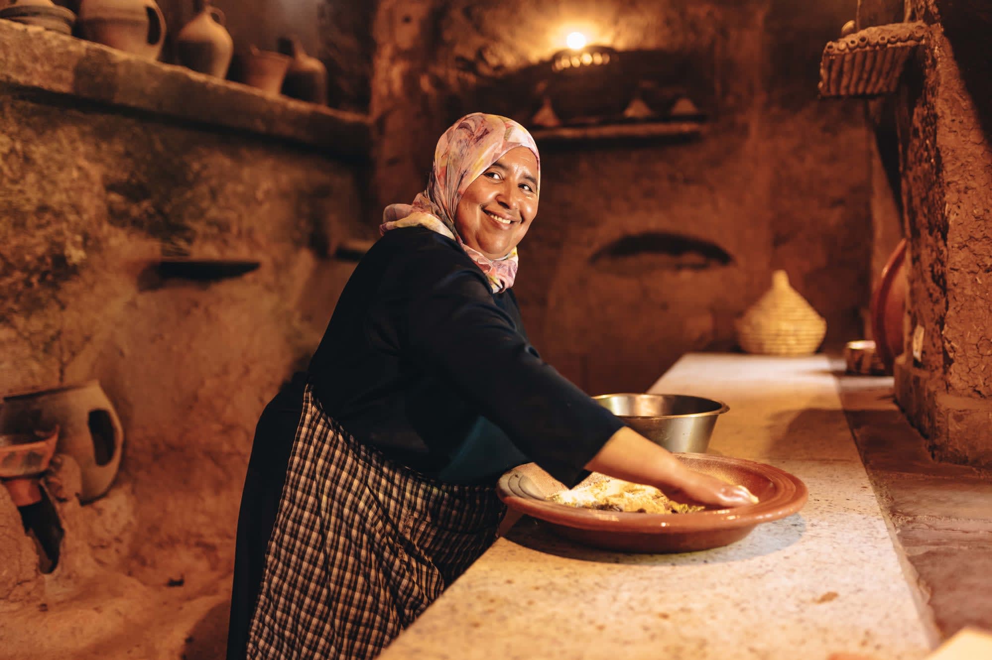 Kasbah Tamadot in Atlasgebirge: Kasbah Tamadot - Berber Küche