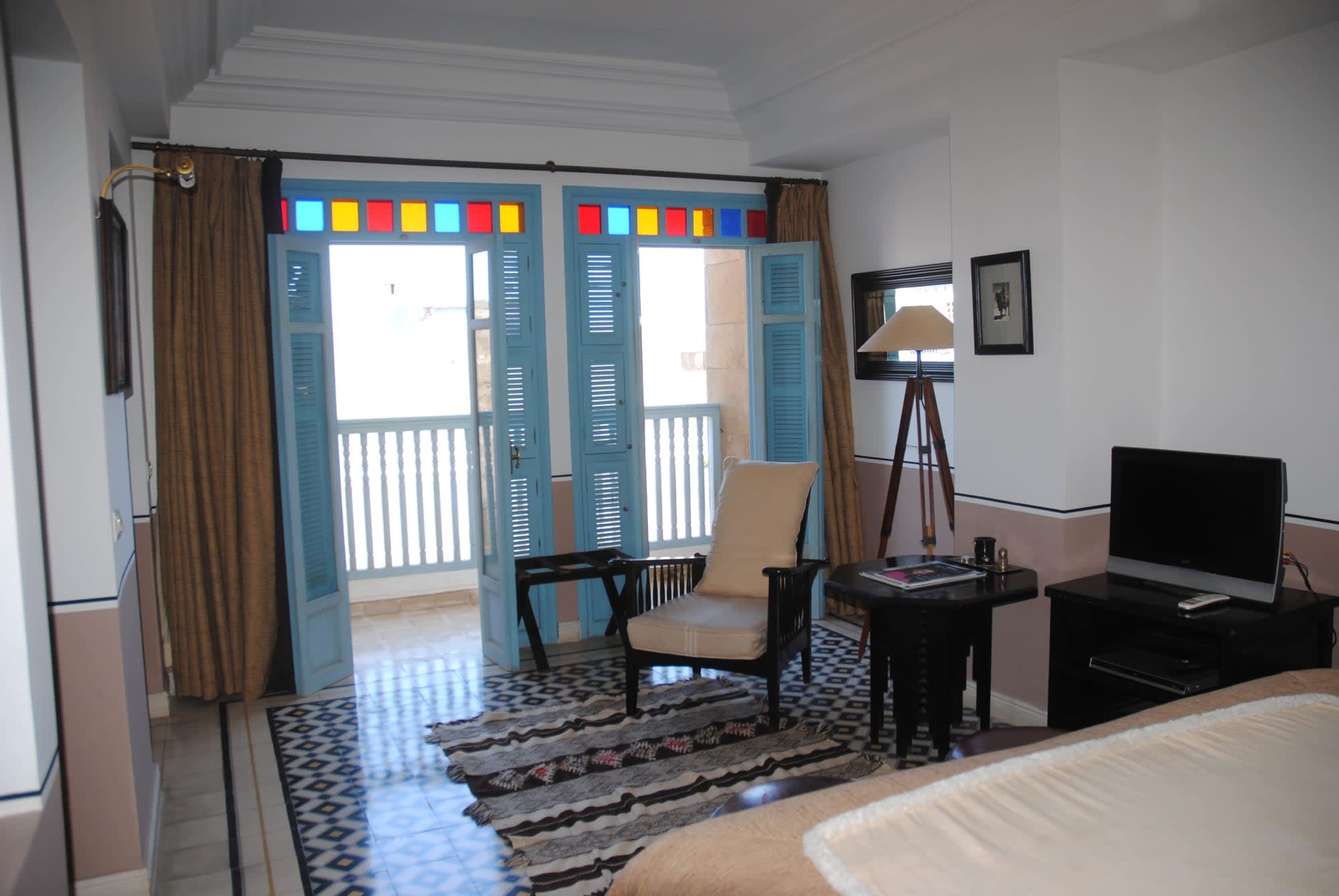 Heure Bleue Palais in Essaouira: Marokko Heure Bleue Palais Deluxe Zimmer Balkon