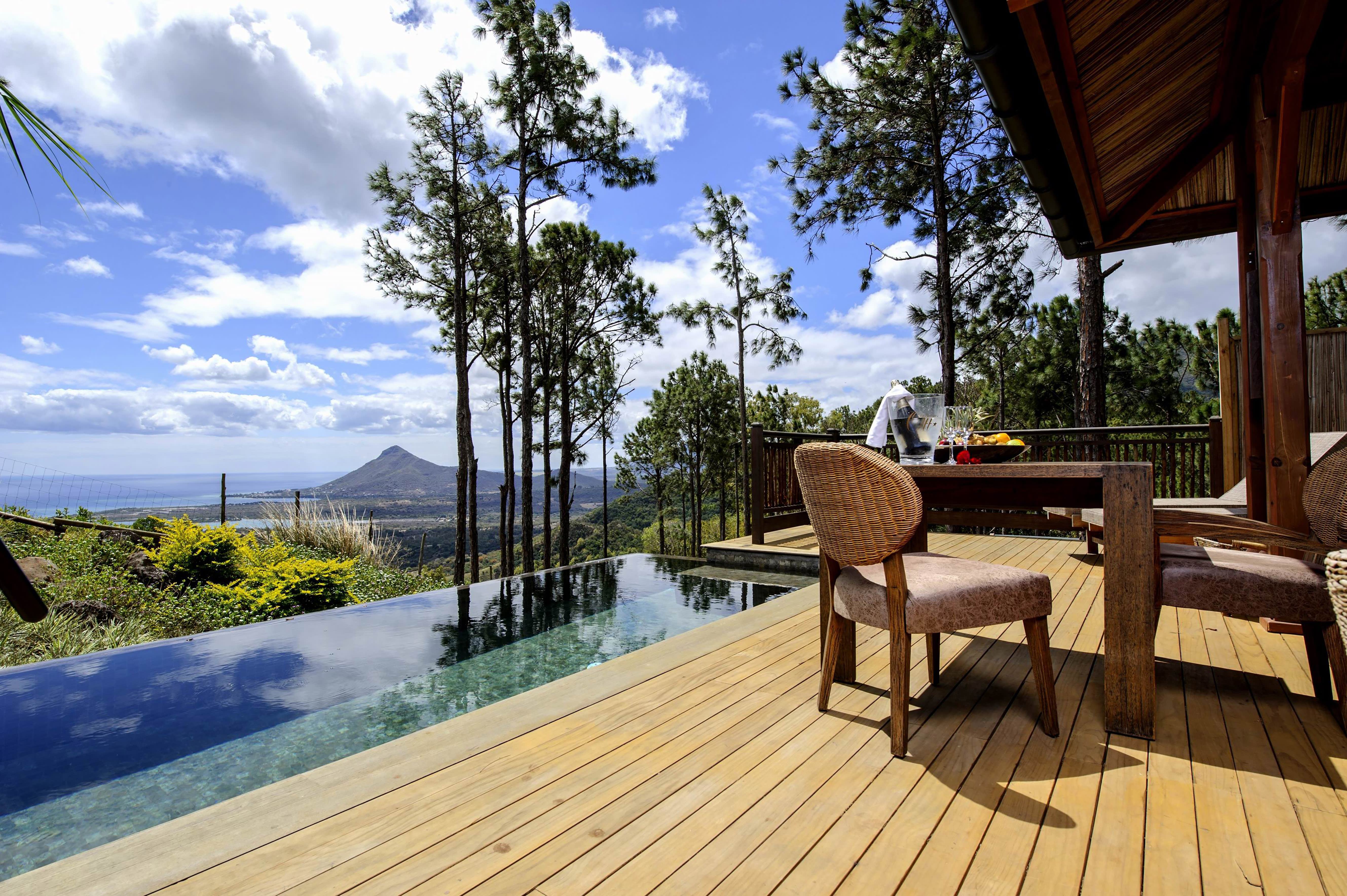 Lakaz Chamarel in Süd | Südwesten: Mauritius Lakaz Chamarel Meerblick Pool Suite