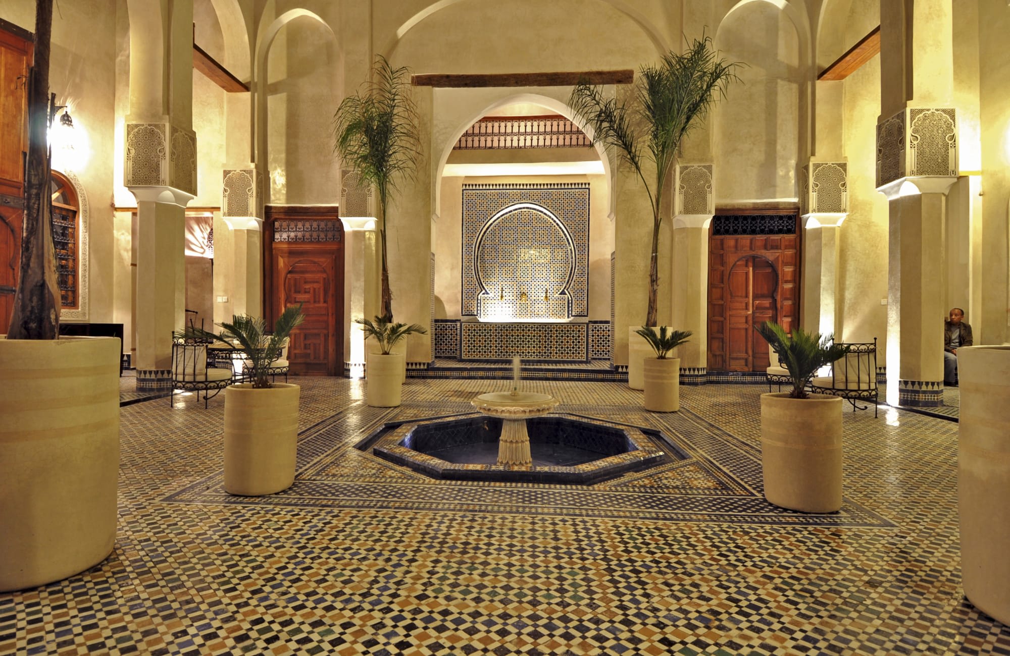 Riad Said in Fès: Marokko Riad Said Lobby