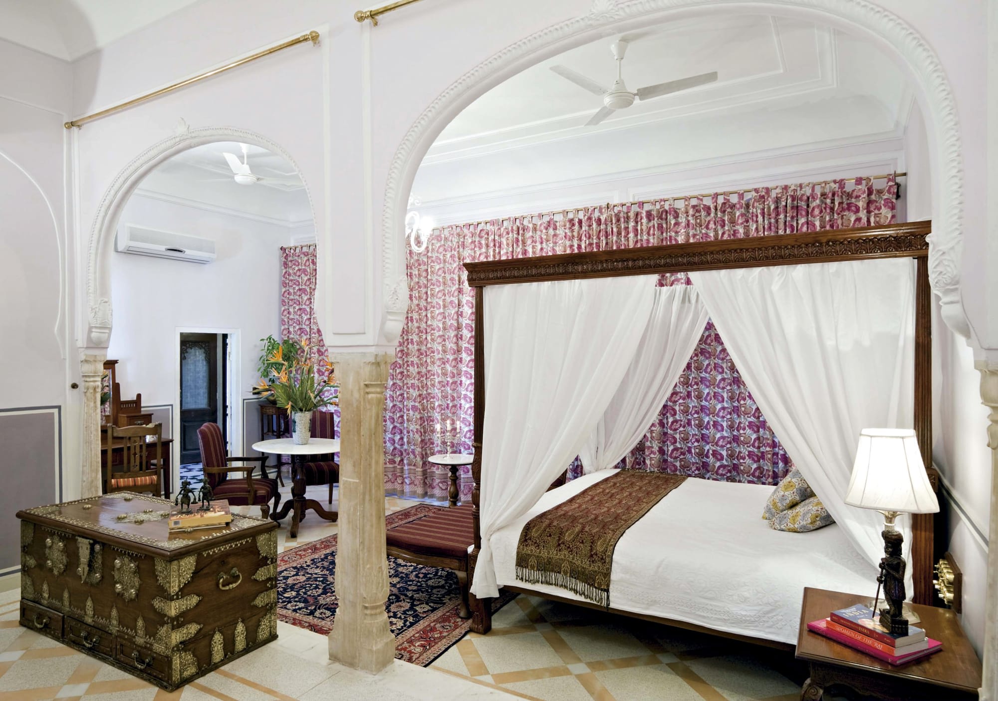 Samode Palace in Jaipur & Umgebung:  Indien Samode Palace Wohnbeispiel