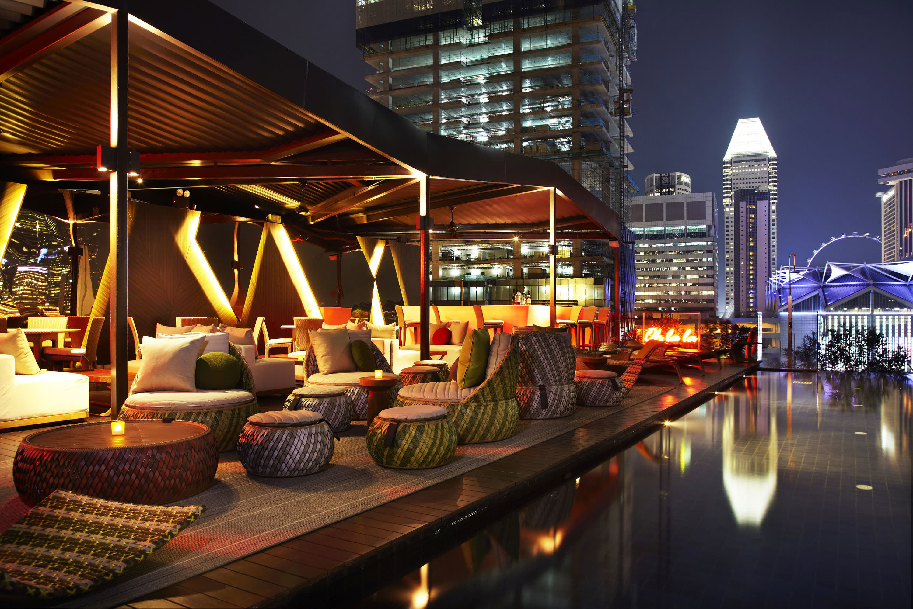Naumi Hotel in Singapur: Singapur Naumi Hotel Dachterrasse