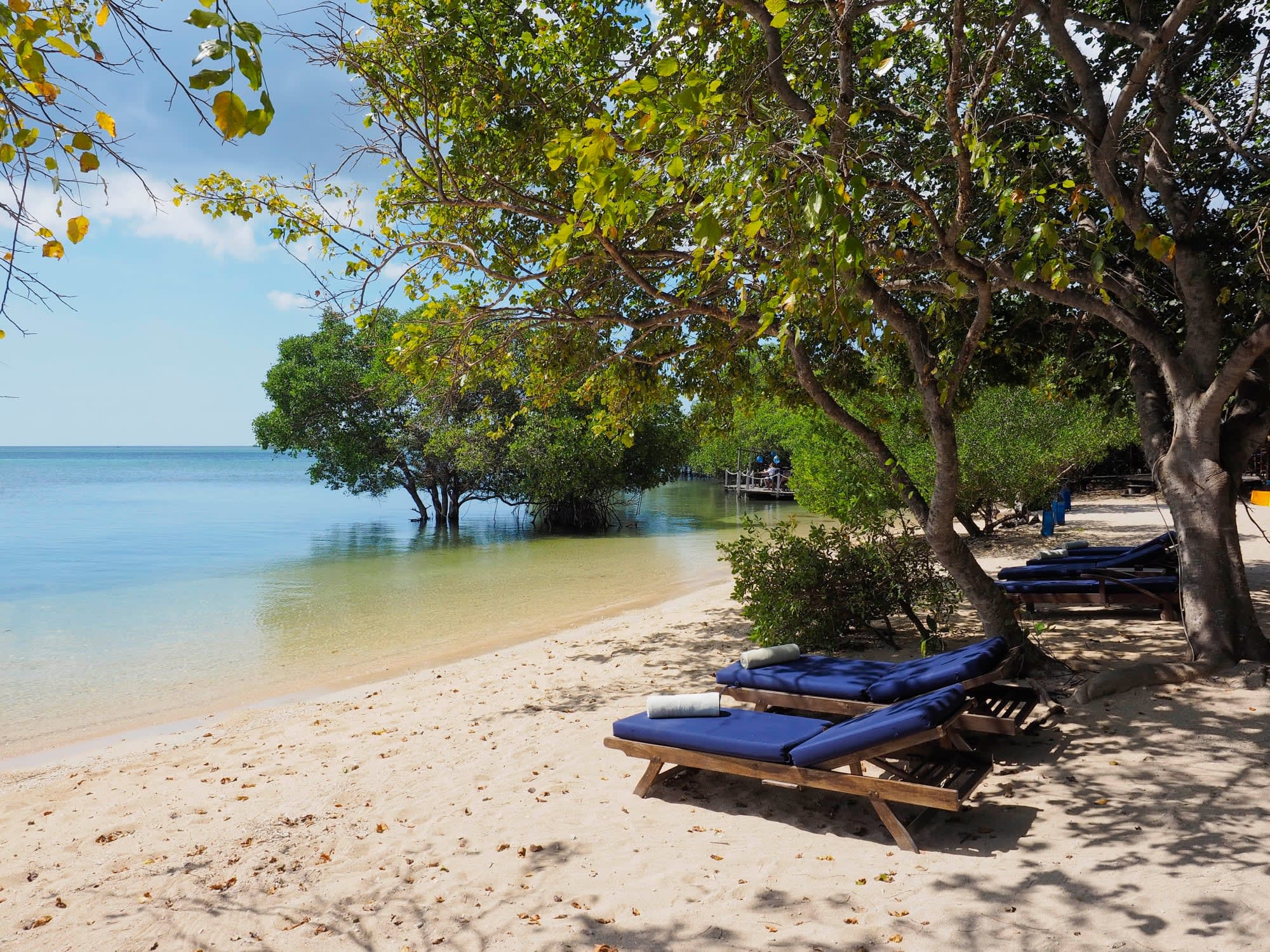 The Menjangan in Nord-Bali: Indonesien Bali The Menjagan Liegen am Strand