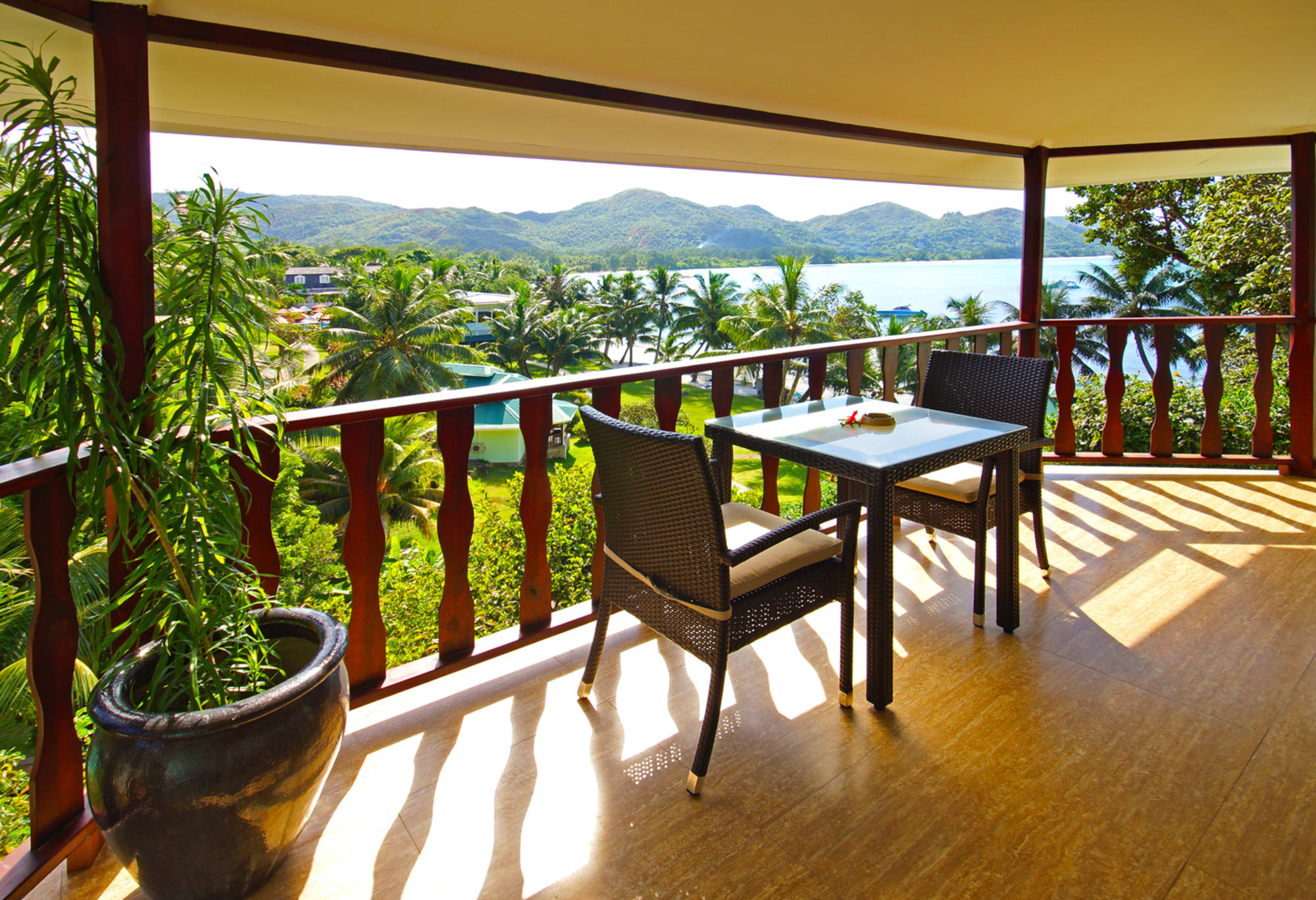 Hotel L`Archipel in Praslin: Seychellen Hotel L Archipel Deluxe Zimmer