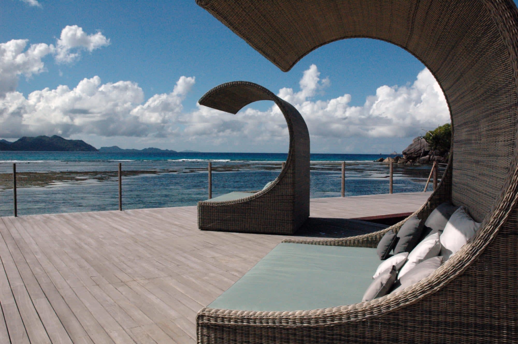 Le Domaine de L´Orangeraie in La Digue: Le Domaine de L Orangeraie - Sunbeds