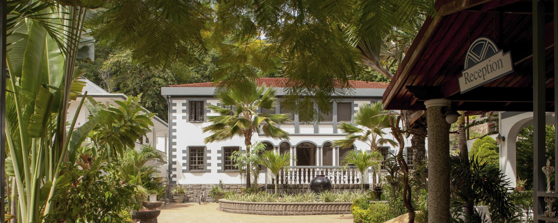 Chateau St. Cloud in La Digue:  Chateau St Cloud