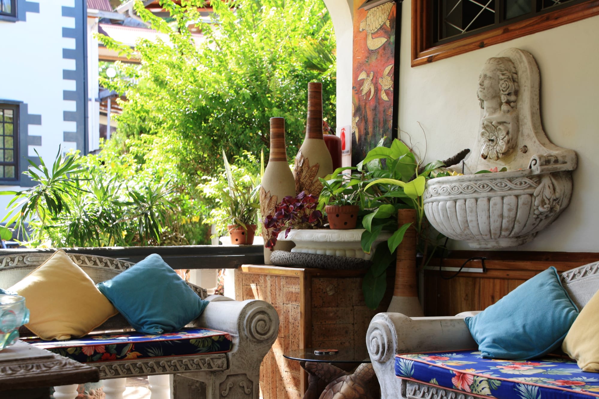 Chateau St. Cloud in La Digue:  Seychellen Chateau St Cloud