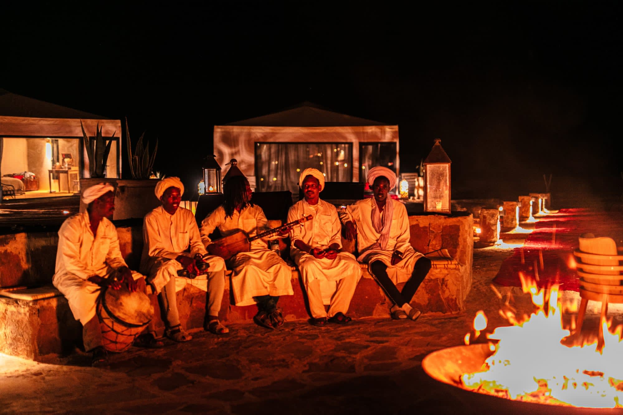 Sahara Erg Chebbi | Merzouga Luxury Camp in Sahara Wüste | Drâa-Tal: Sahara Erg Chebbi Luxury Camp