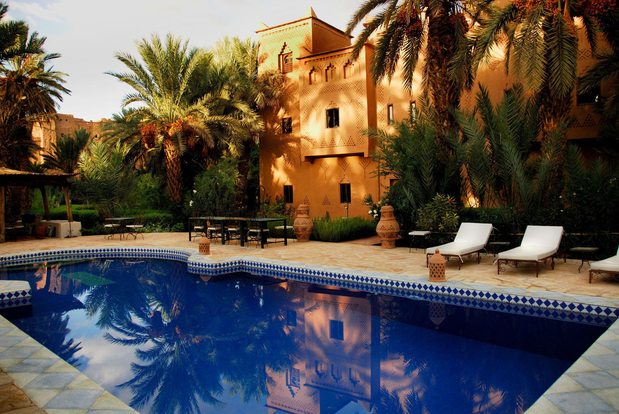 Kasbah Azul in Sahara Wüste | Drâa-Tal: Marokko Kasbah Azul