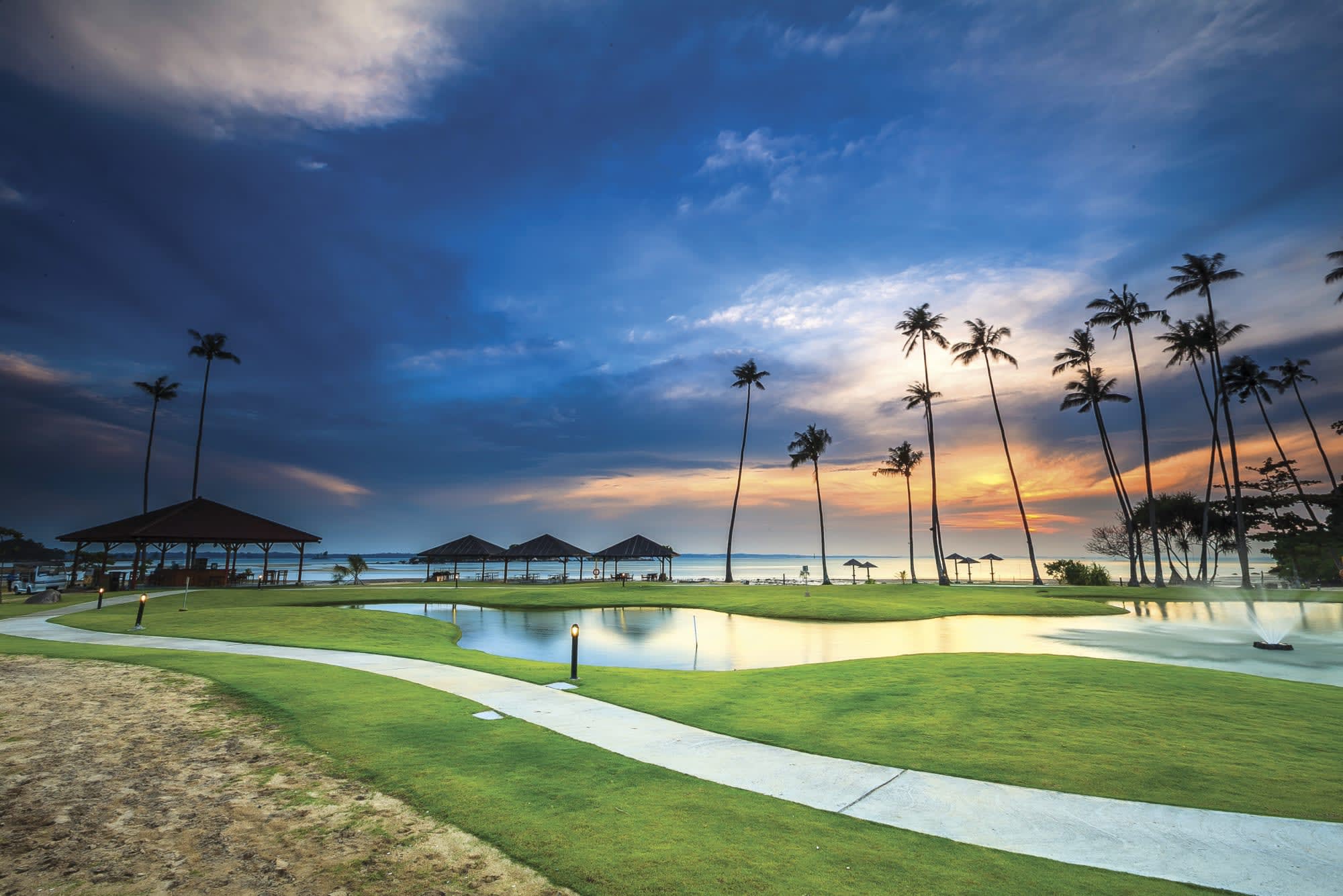 Nirwana Resort Hotel Bintan: Singapur Nirwana Resort Hotel Garten