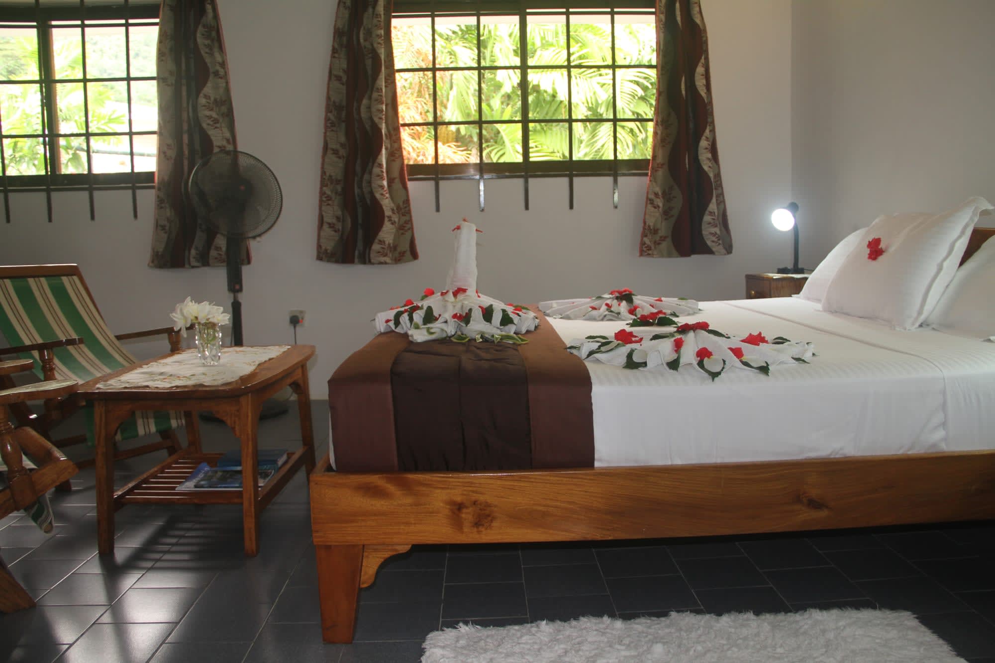 Daniella's Bungalows in Mahé:  Daniellas Bungalows Wohnbeispiel