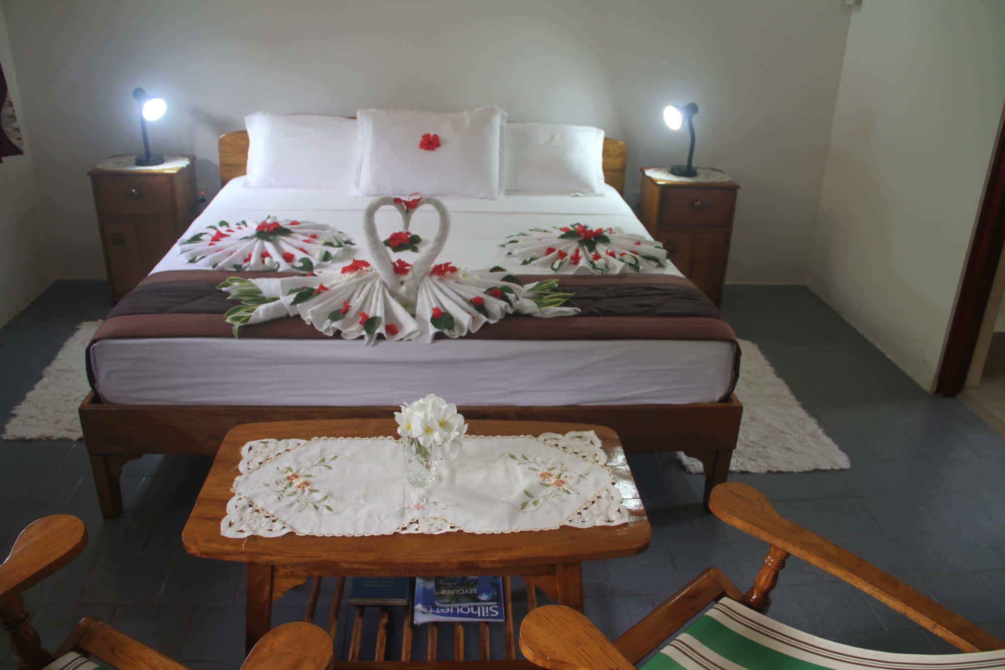 Daniella's Bungalows in Mahé:  Daniellas Bungalows Wohnbeispiel