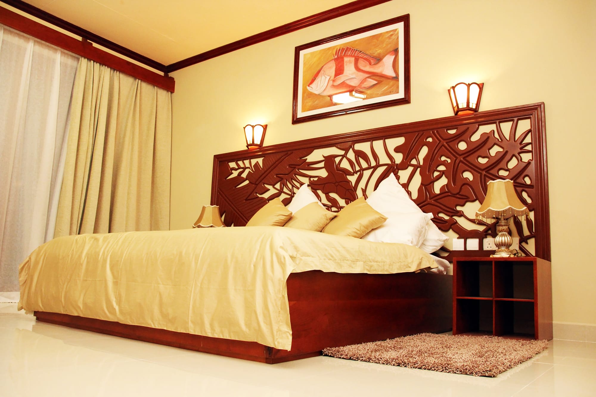 Pirogue Lodge in Praslin: Seychellen Pirogue Lodge Wohnbeispiel