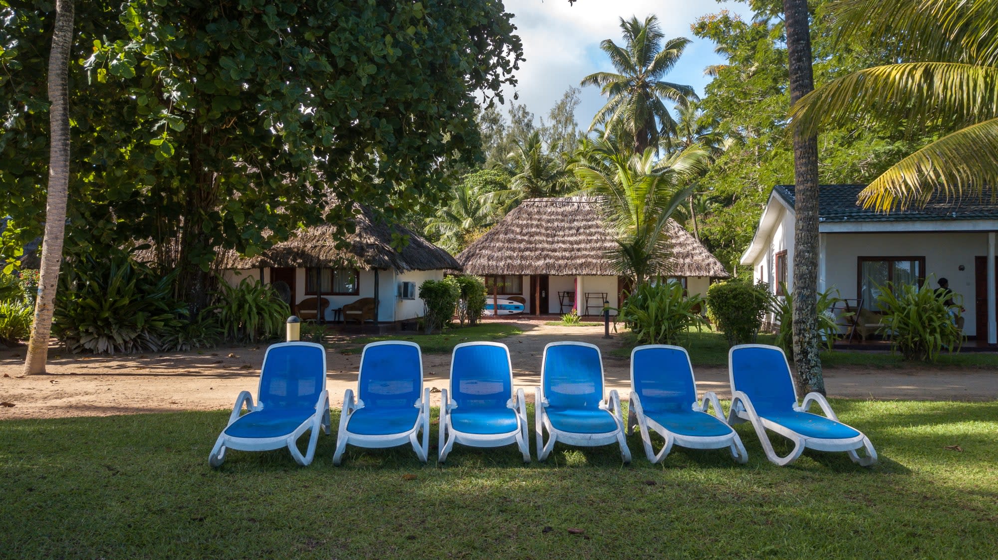 Hotel Cote d'Or Lodge in Praslin:  Hotel Cote d Or Lodge Garten
