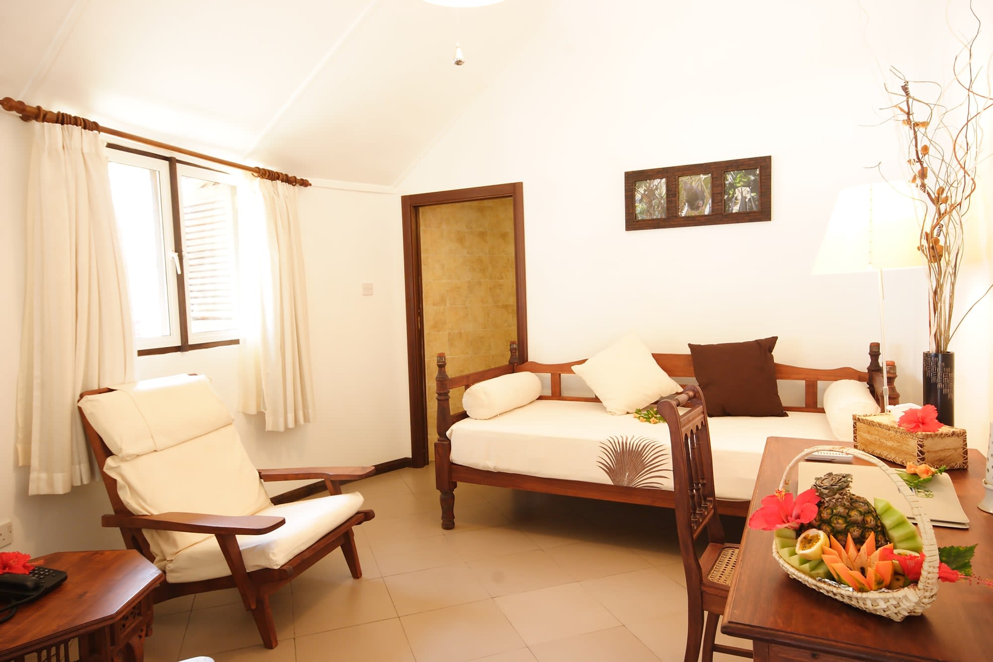 Hotel Cote d'Or Lodge in Praslin:  Seychellen Hotel Cote d Or Lodge Wohnbeispiel