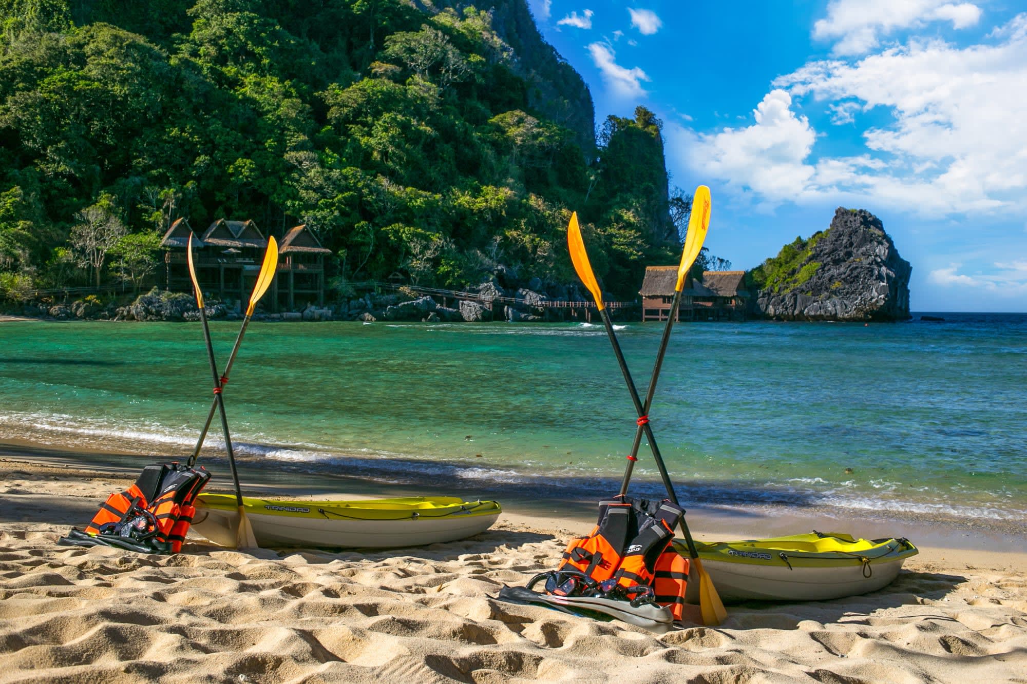 Cauayan Island Resort in Palawan: Philippinen Cauayan Island Resort Kajak