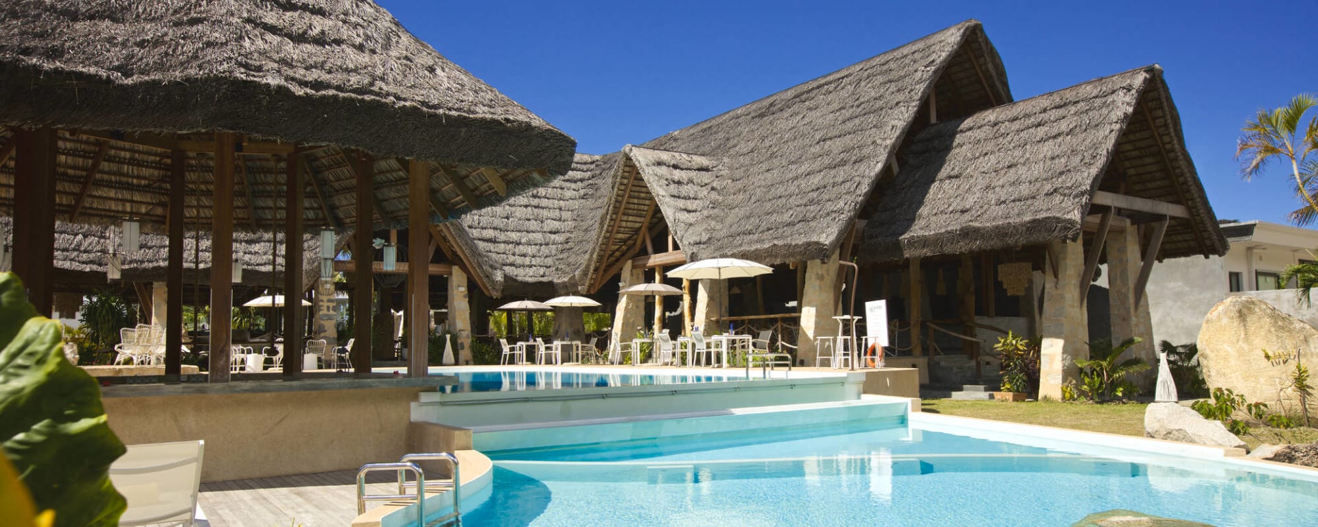 Les Lauriers Eco Hotel in Praslin: Seychellen Les Lauriers Pool