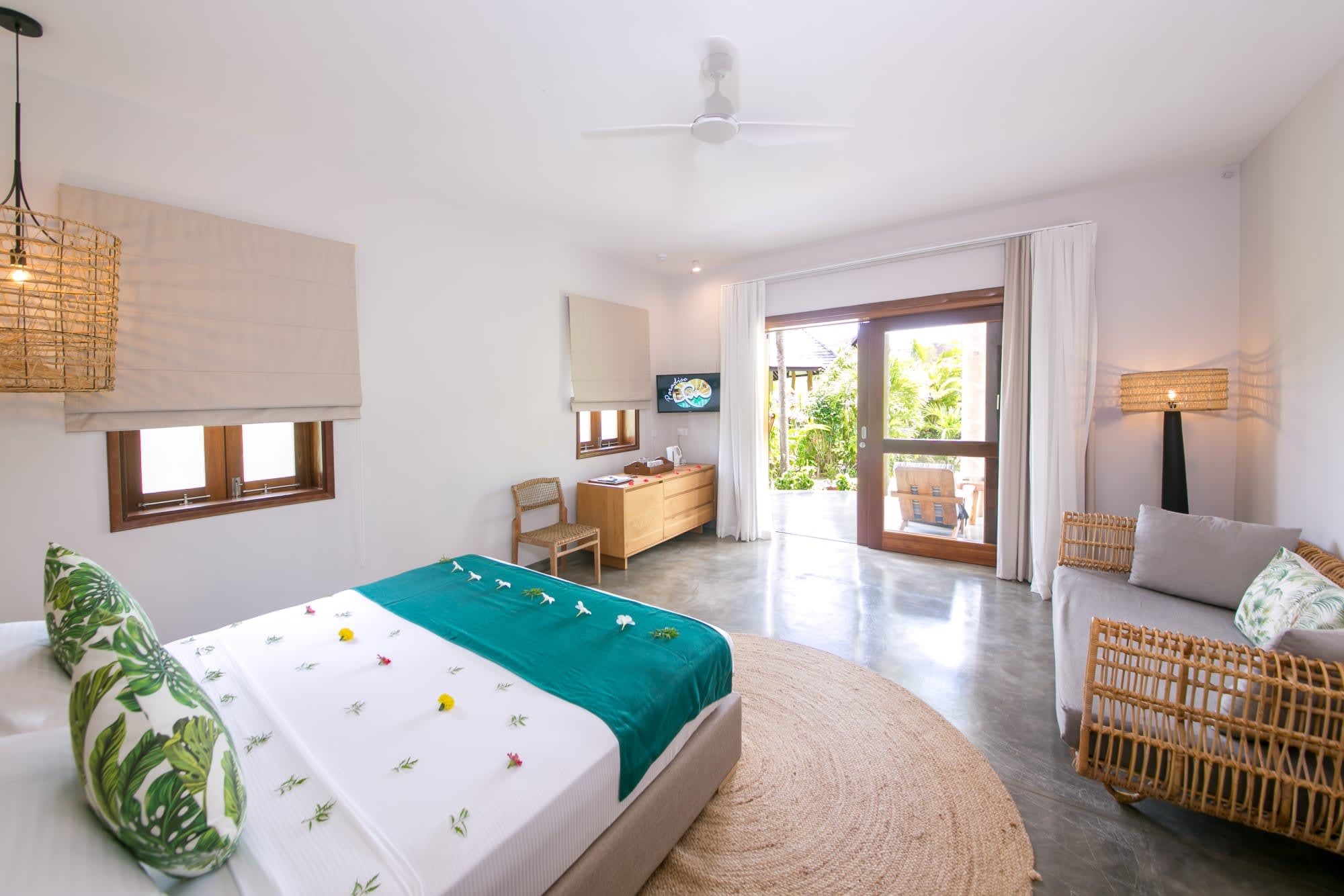Les Lauriers Eco Hotel in Praslin: Seychellen Les Lauriers Superior-Zimmer